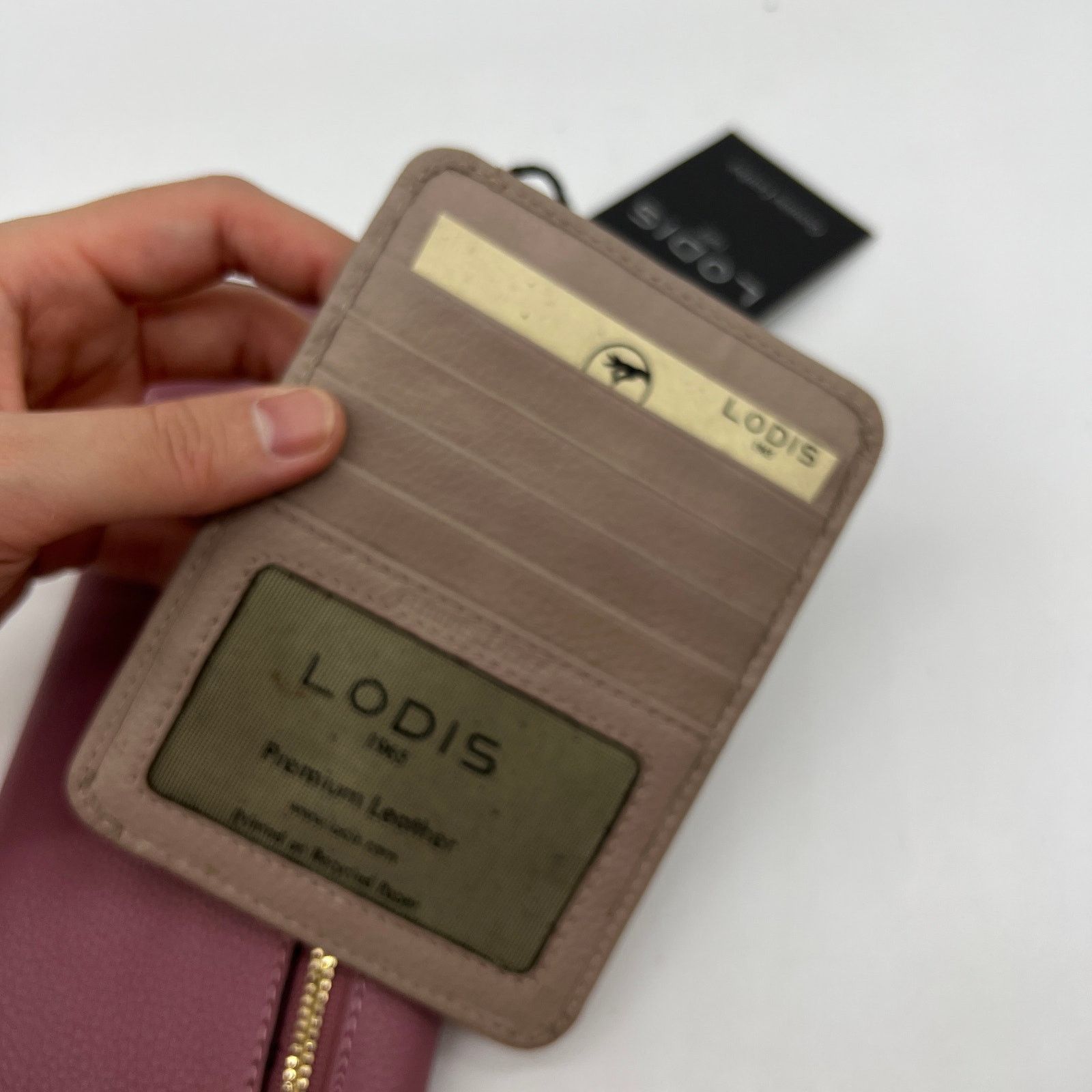 Other LODIS Texas Leather 2-Piece Wallet Set Pink & Brown Size ONE SIZE - 12 Thumbnail