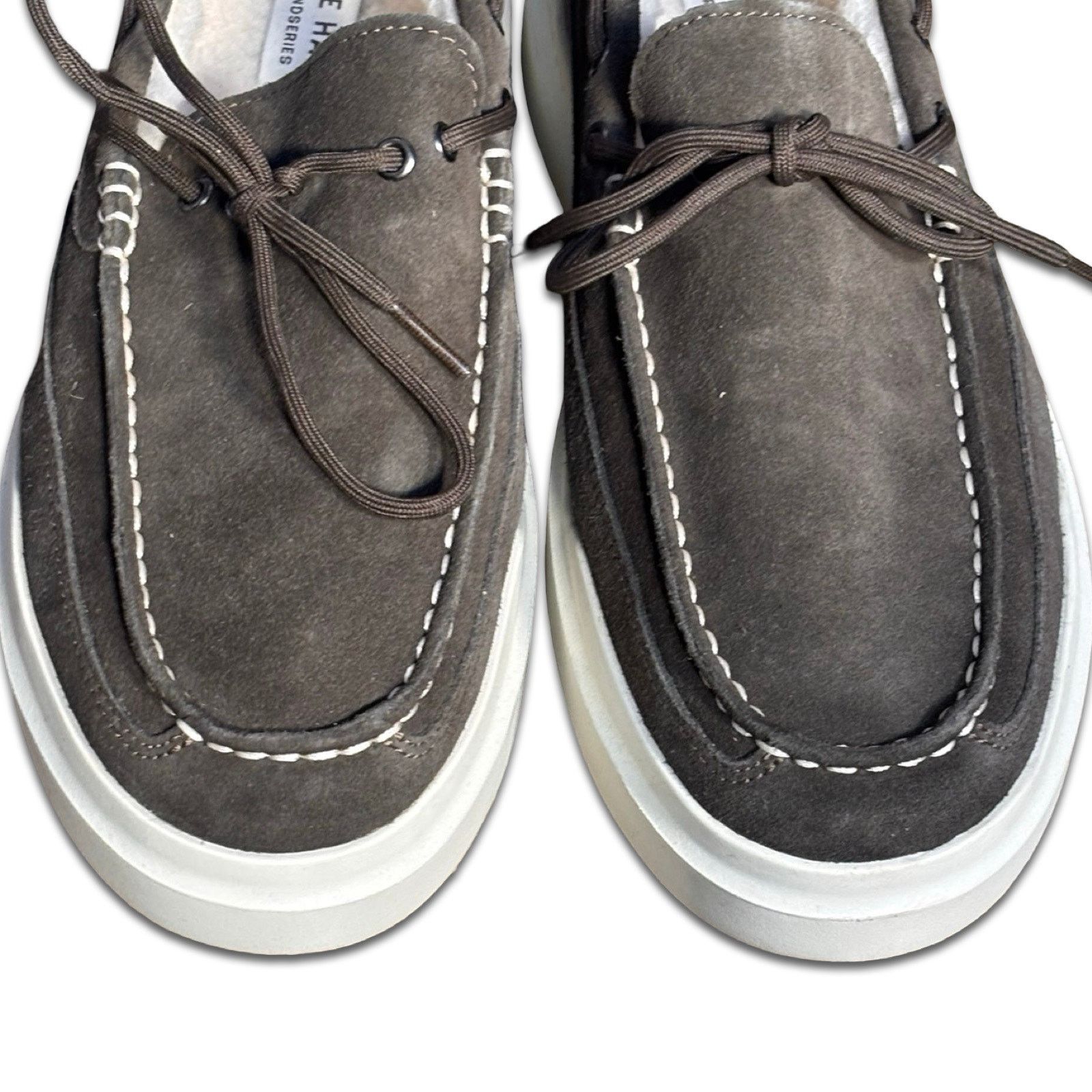 Cole Haan Cole Haan Grand Pro Rally Faux Fur Lined Suede Boat Shoes Size US 10.5 / EU 43-44 - 2 Thumbnail