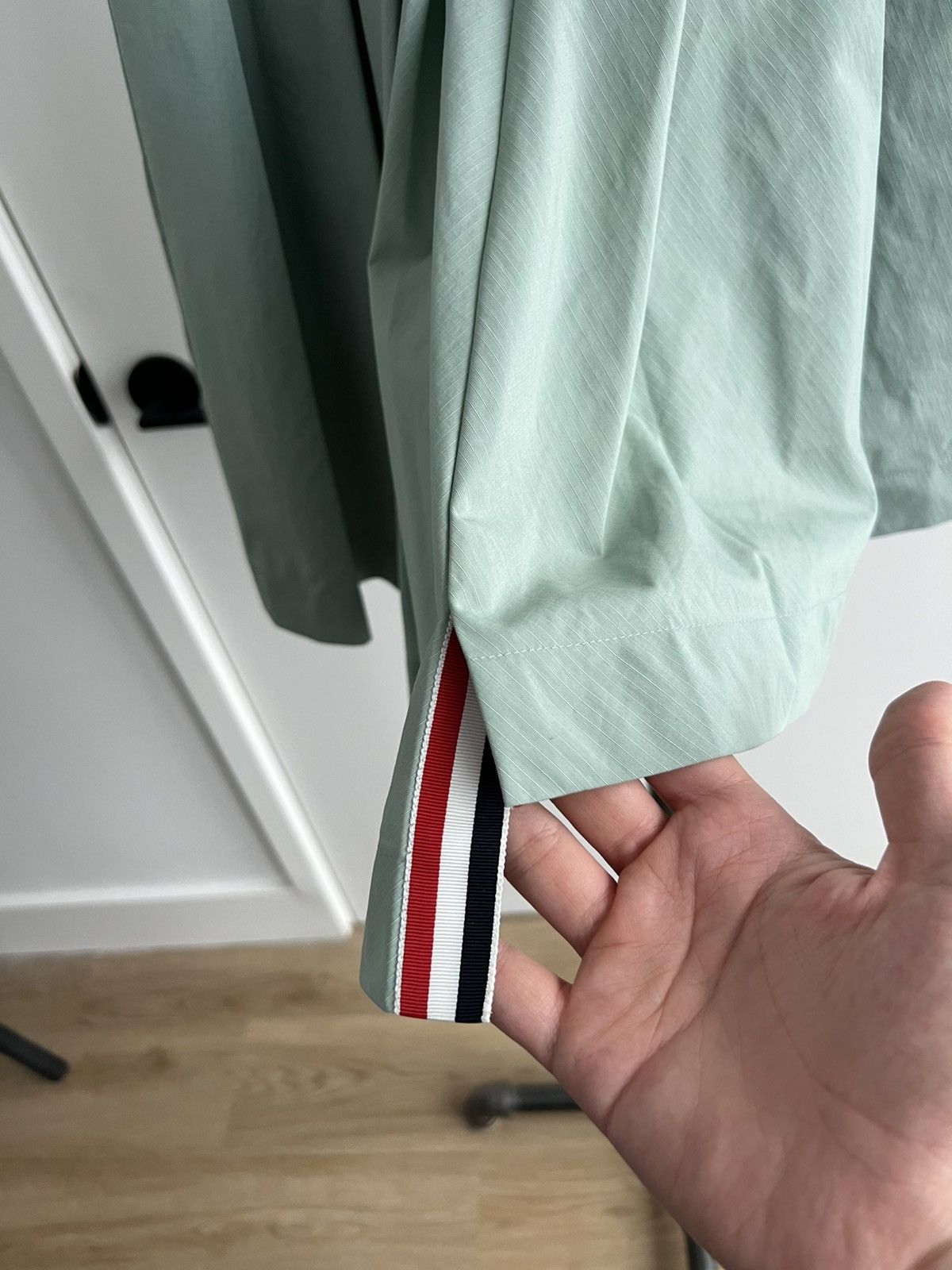 Thom Browne Teal Ripstop Pleated Skirt Size 27" / US 4 / IT 40 - 5 Thumbnail
