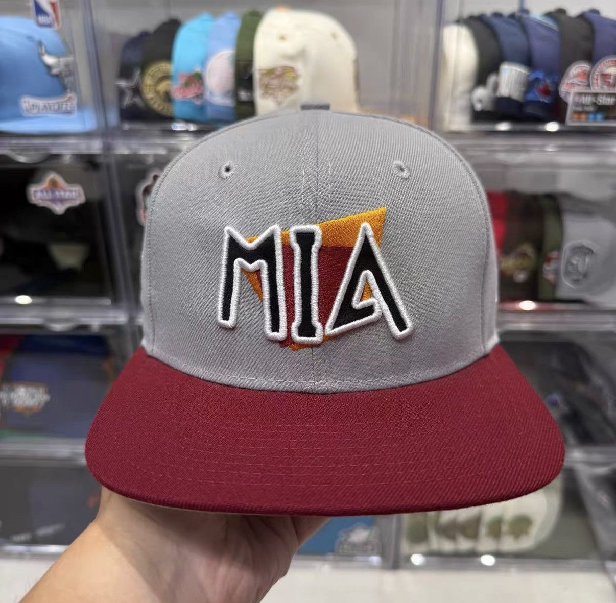 New Era New Era NBA Miami Heat Flat Brim Baseball Cap J32 Size ONE SIZE - 2 Thumbnail