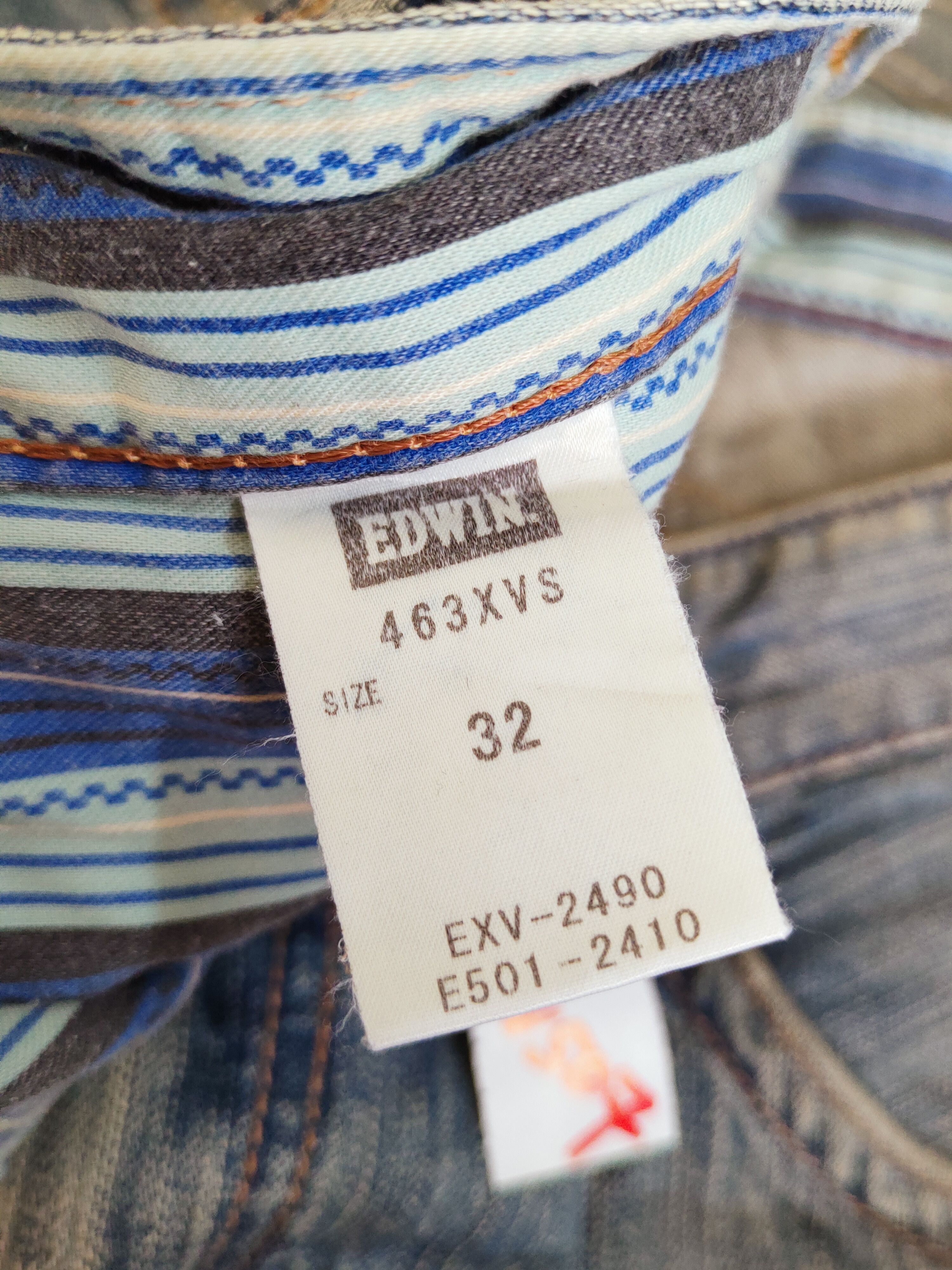 Edwin Edwin Blue Faded Distressed Ripped Jeans #W507 Size US 32 / EU 48 - 18 Thumbnail