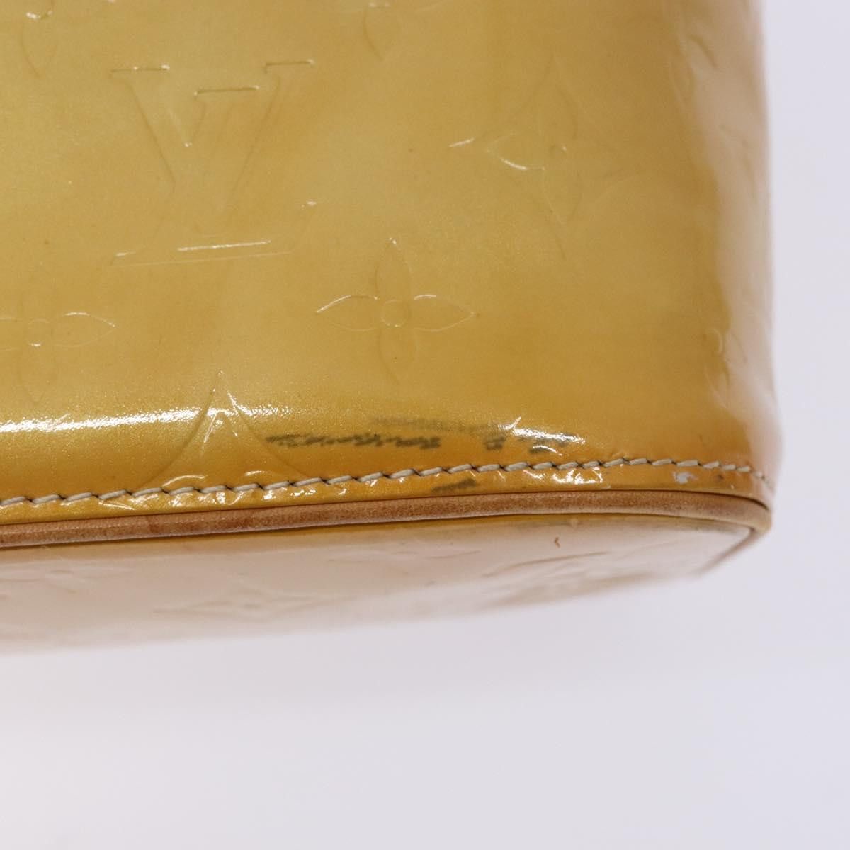 Louis Vuitton LOUIS VUITTON Monogram Vernis Houston Hand Bag Beige M91004 Size ONE SIZE - 8 Thumbnail