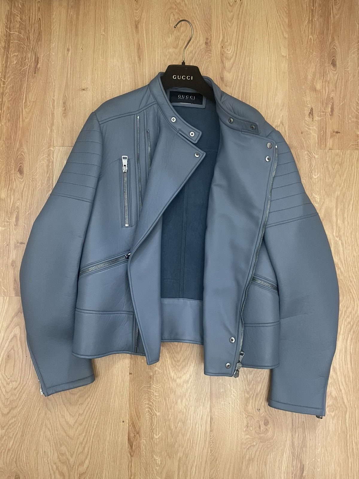Gucci Gucci Frida Giannini FW14 Leather Biker jacket Size US M / EU 48-50 / 2 - 4 Thumbnail