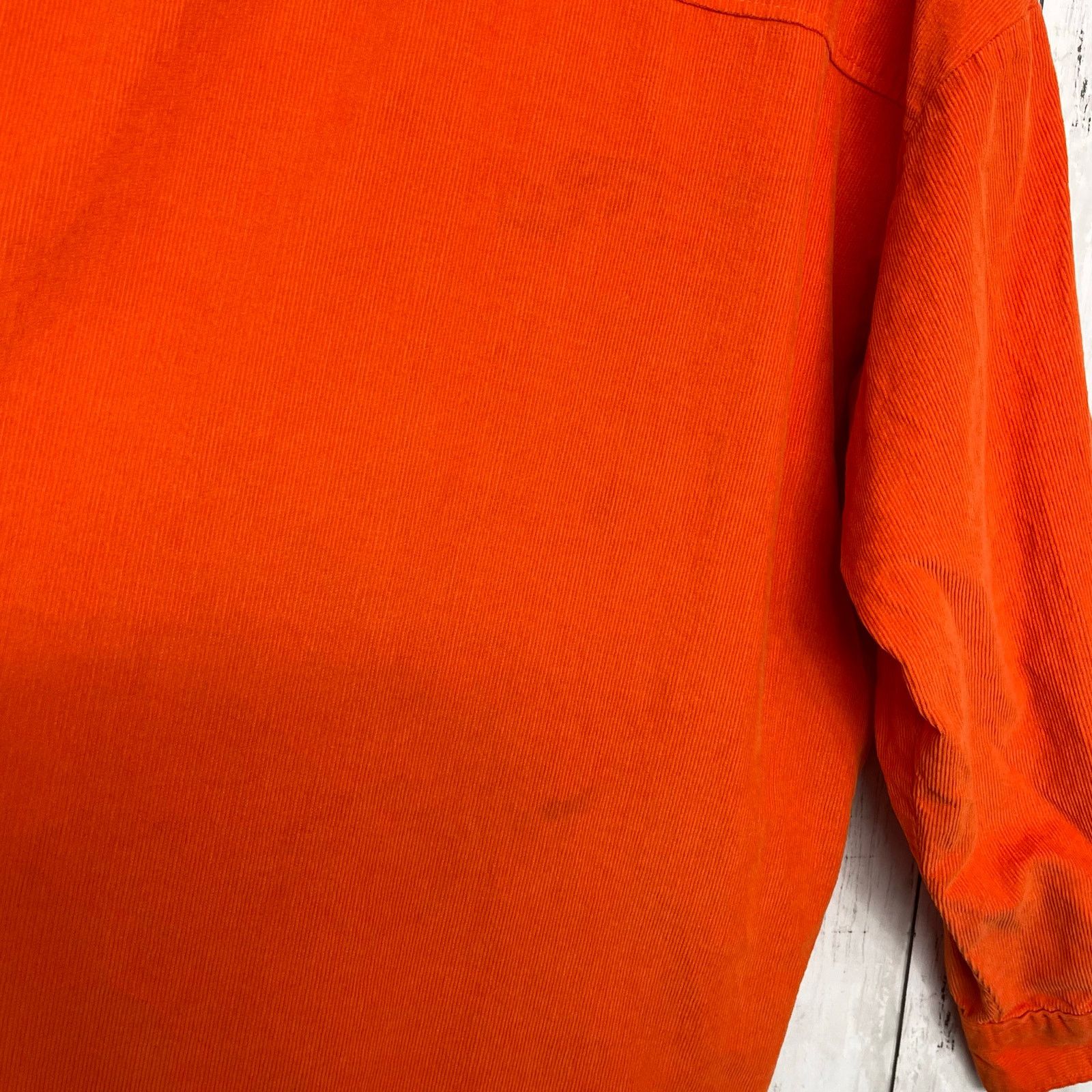 Divided Divided Orange Corduroy Long Sleeve Button Down Shirt Size US L / EU 52-54 / 3 - 3 Thumbnail