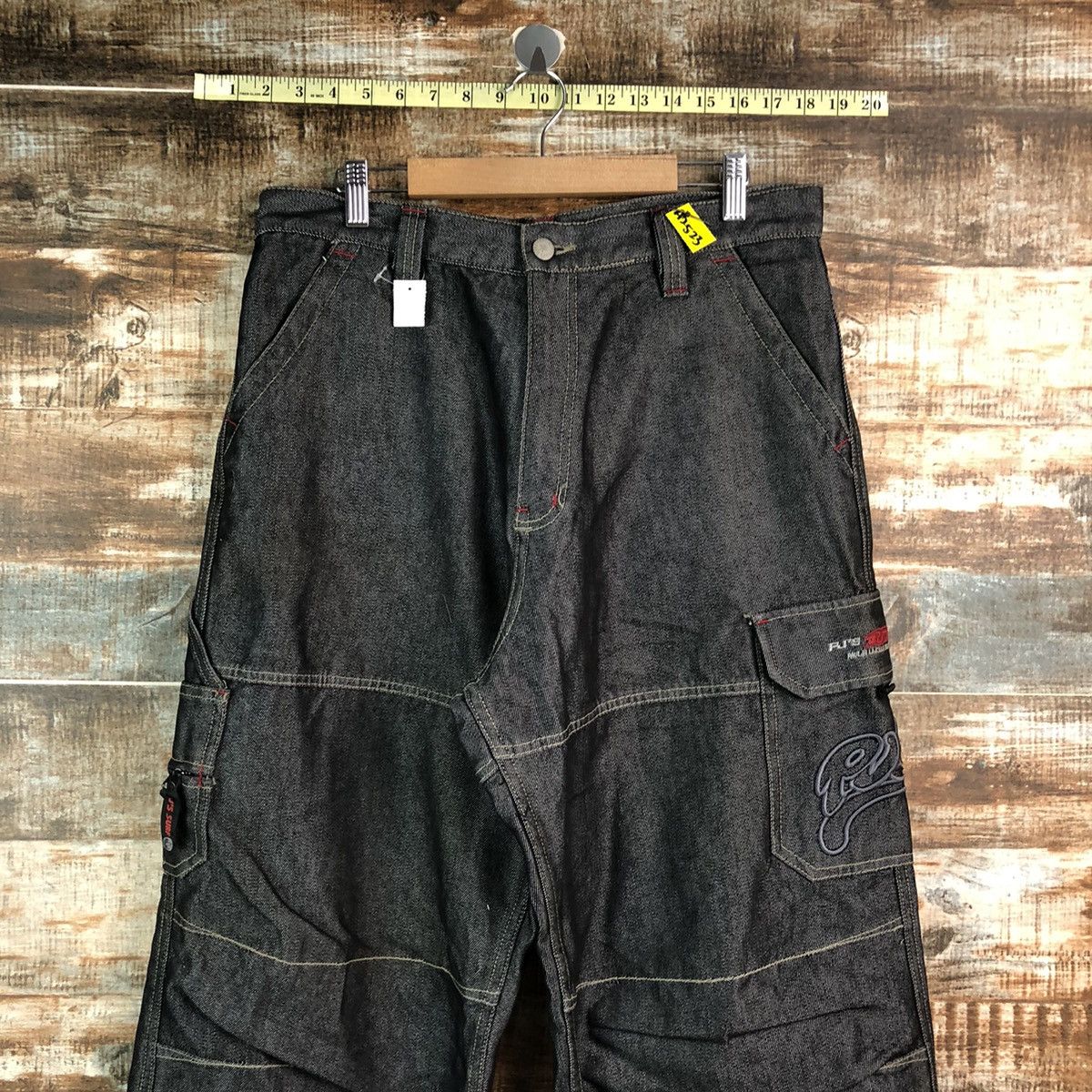 Chance The Rapper PJS Surf Black Cargo Multipocket utility Pants #A2523 Size US 34 / EU 50 - 4 Thumbnail