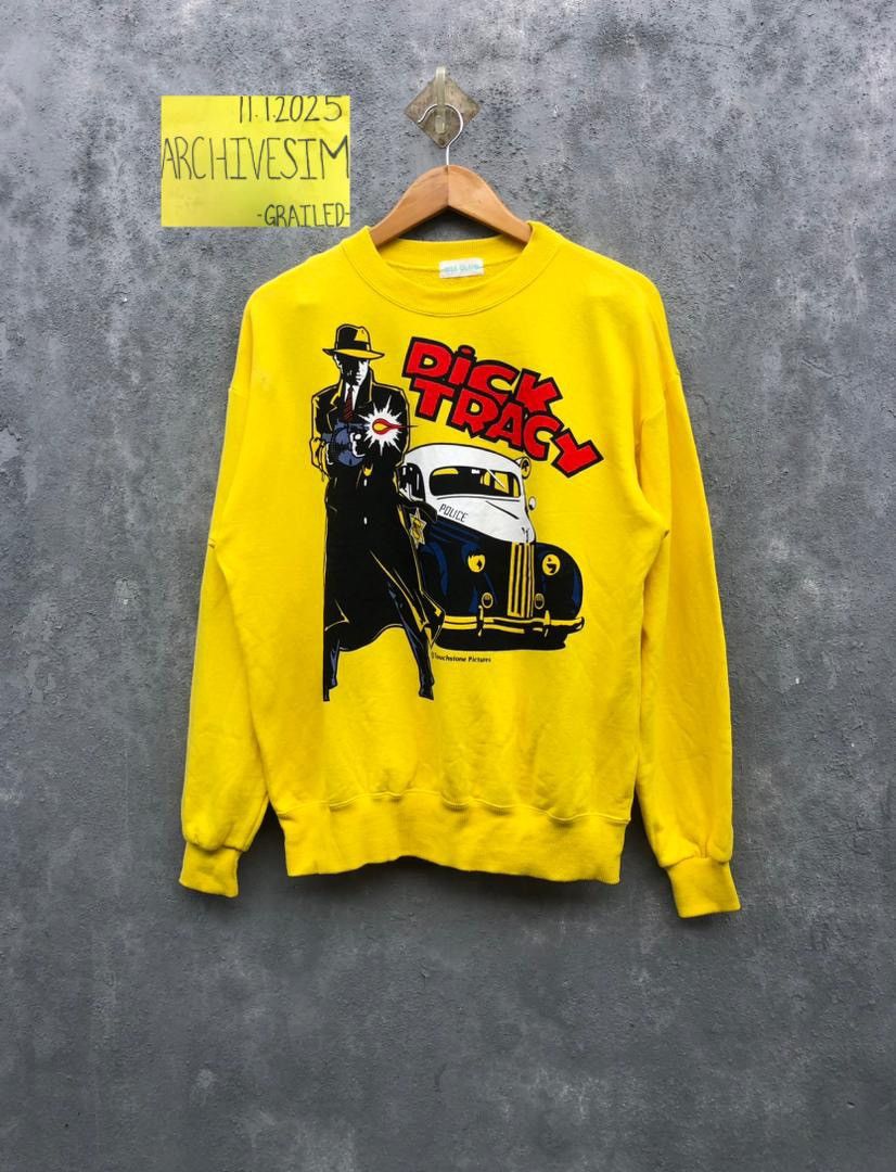 Vintage Dick Tracy Vintage Movie Sweatshirt Size US M / EU 48-50 / 2 - 2 Thumbnail