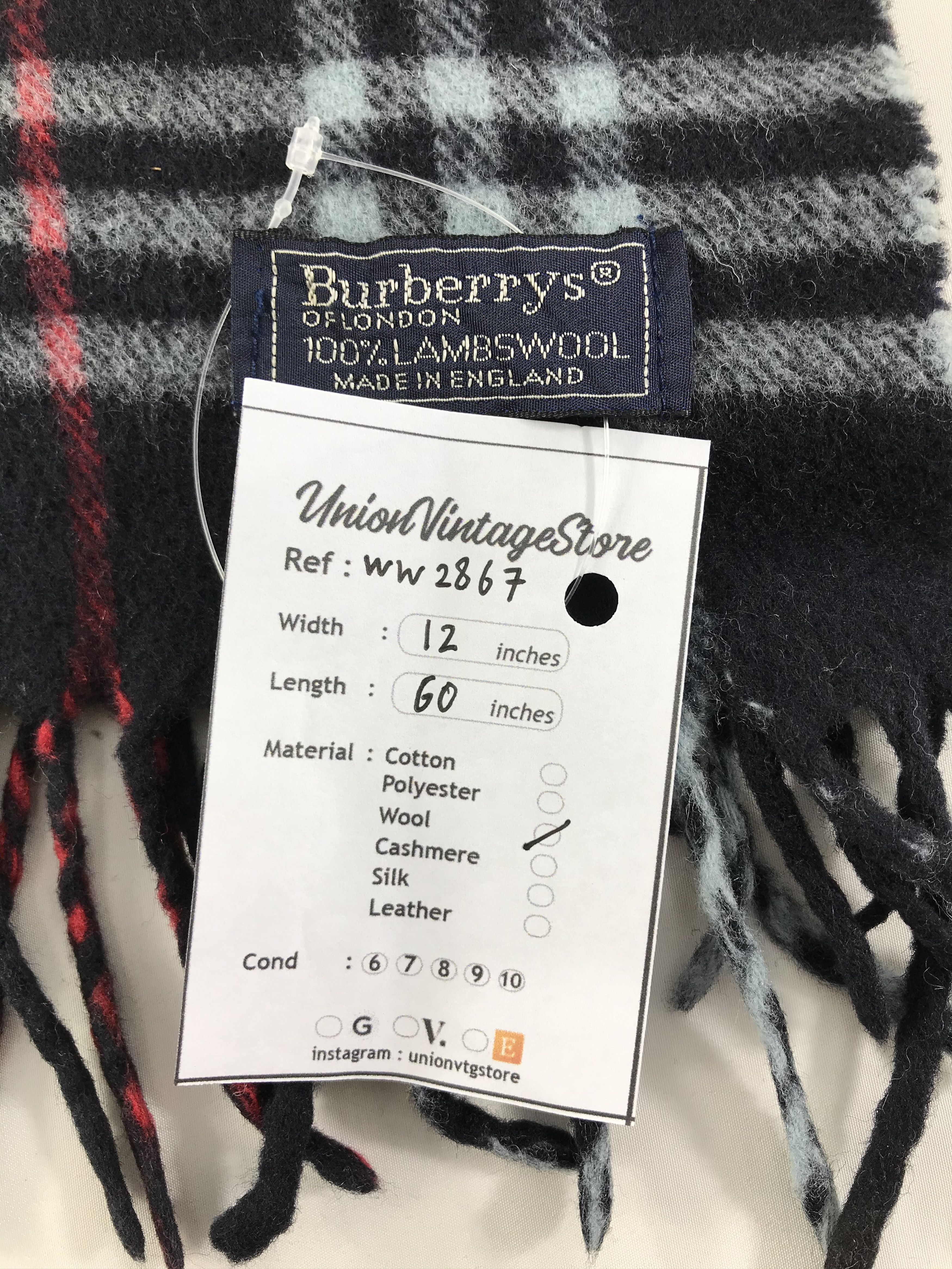 Burberry × Vintage Burberry Scarf / Muffler / Neckwear - WW2867 Size ONE SIZE - 4 Thumbnail
