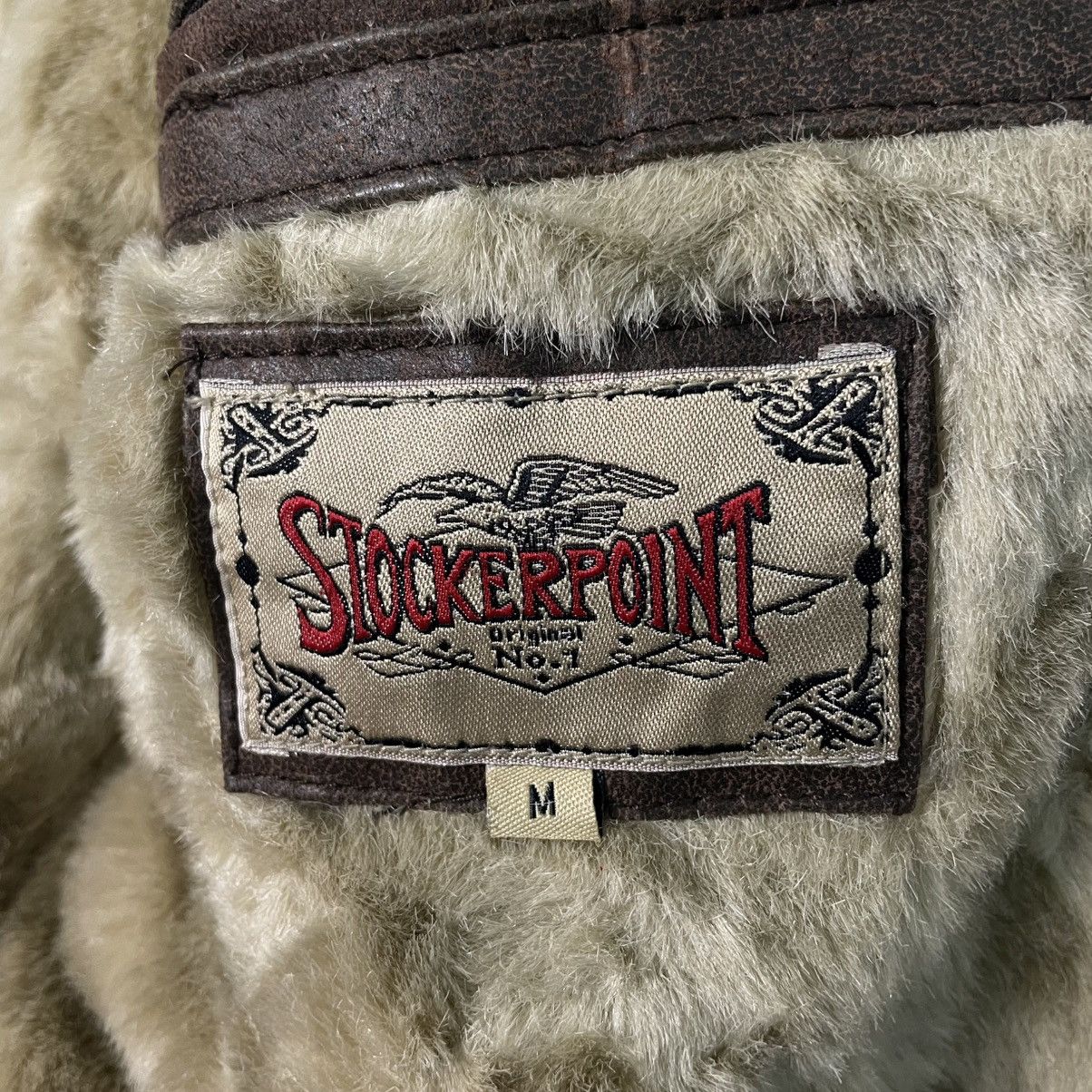 Japanese Brand Stocker Point B3 Shearling Sheepskin Bomber Jacket Size US M / EU 48-50 / 2 - 16 Thumbnail
