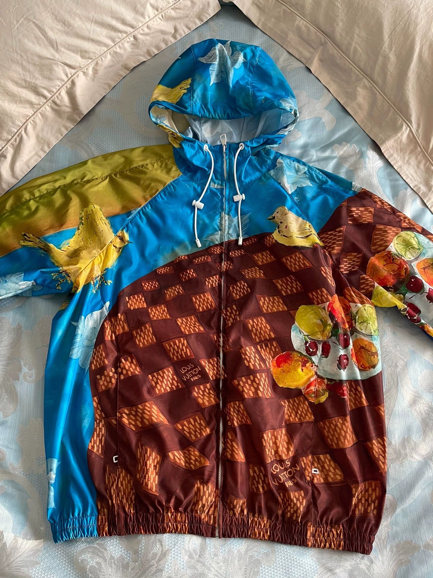 Louis Vuitton LV Checkerboard Fruit Bird Sky Printed Jacket 48 Size US M / EU 48-50 / 2 - 1 Thumbnail