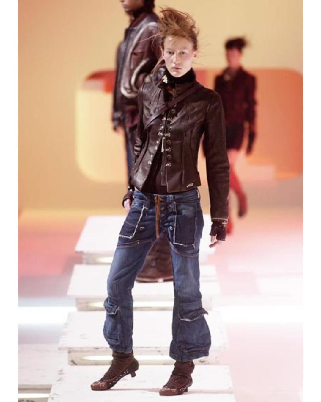 CLOSED × Marithe + Francois Girbaud SS2004 MARITHE FRANCOIS GIRBAUD CARGO JEANS Size US 27 - 4 Thumbnail