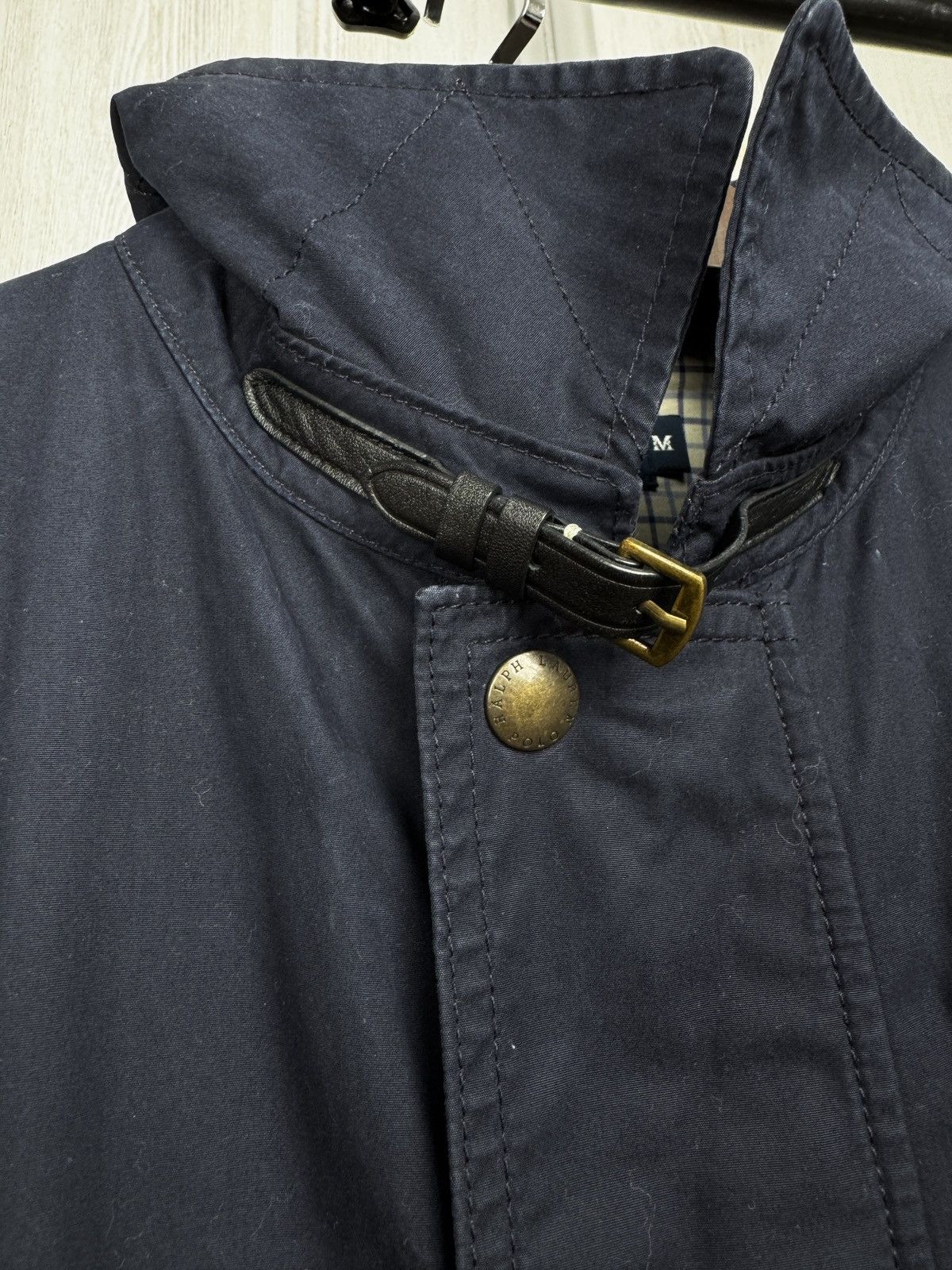 Polo Ralph Lauren Polo Ralph Lauren vintage navy blue cotton long jacket sz M Size US M / EU 48-50 / 2 - 9 Thumbnail