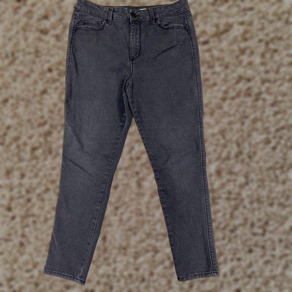 Vintage Seven7 Jeans Women 16 Black Denim Skinny High Rise Cotton Embellished 5-Pocket Designer American Jeans Mens? Size 38" / US 16 / IT 52 - 1 Thumbnail