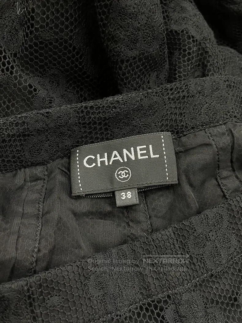 Chanel Chanel Black lace hollow camelia trousers Size 25" / US 0 / IT 36 - 4 Thumbnail