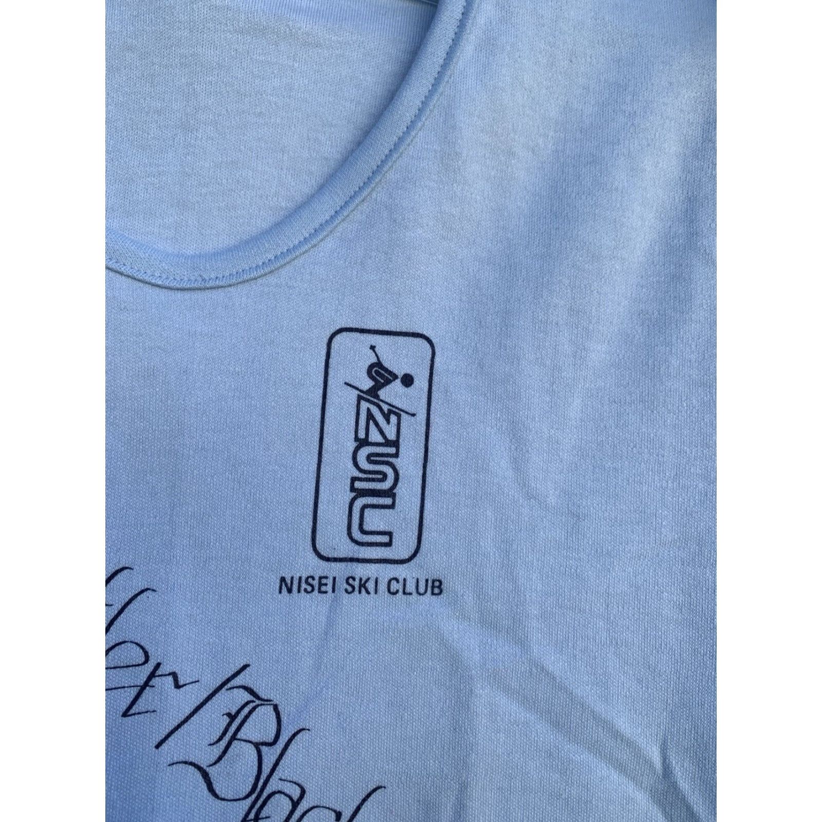 Vintage VINTAGE Fun NSC Nisei Ski Club 1983 Whistler Blackcomb T Shirt Blue M Womens Ski Theme Casual Short Sleeve Scoop Neck Size M / US 6-8 / IT 42-44 - 4 Thumbnail