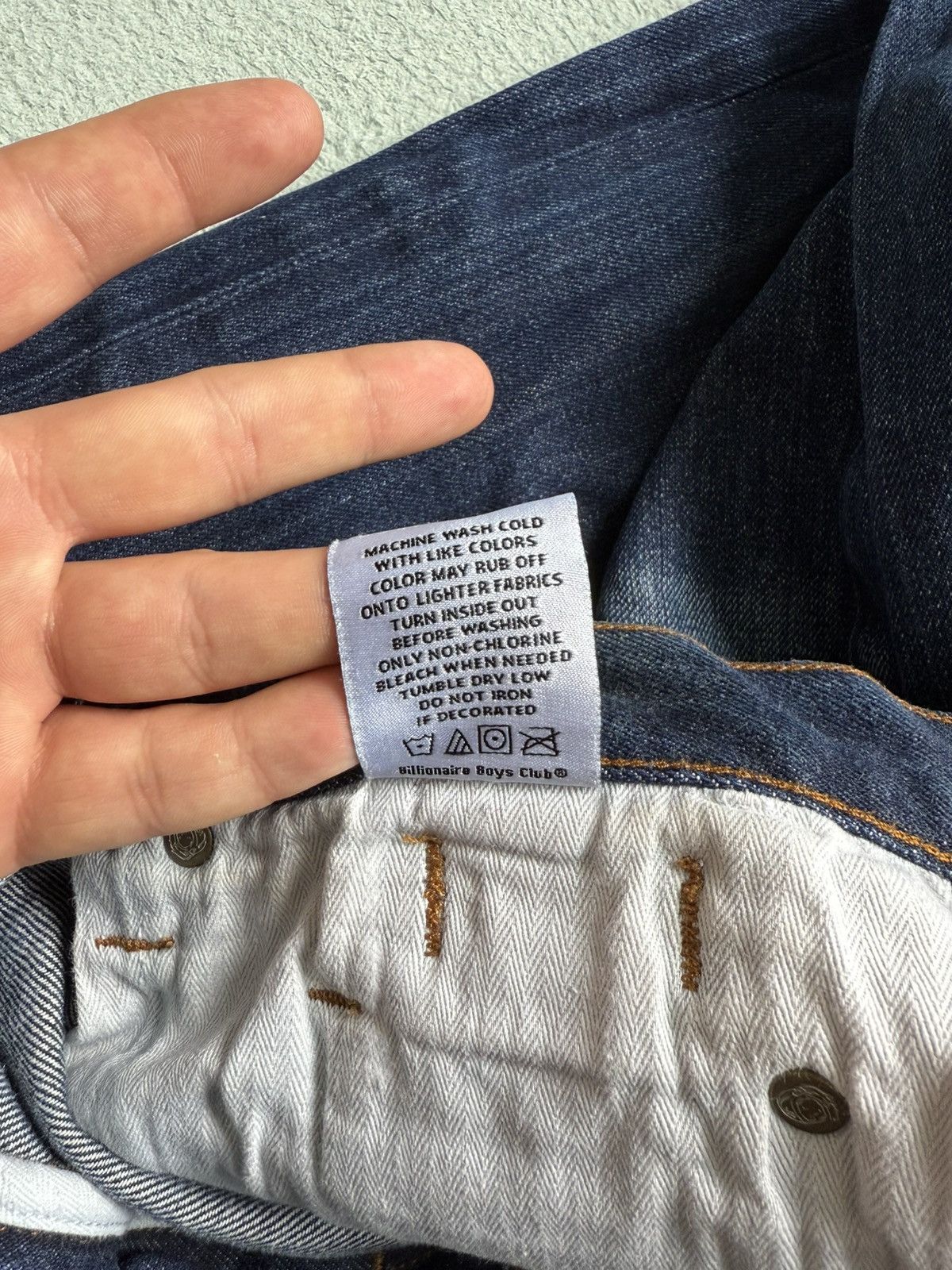 Billionaire Boys Club Billionaire Boys Club Selvedge Straight Navy Denim Jeans Size US 34 / EU 50 - 13 Thumbnail