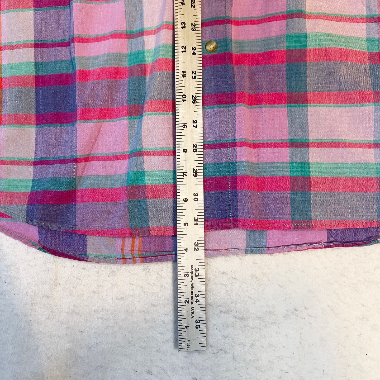 Geoffrey Beene Geoffrey Beene Button Shirt Men XL Pastel Pink Blue Green Size US XL / EU 56 / 4 - 6 Thumbnail