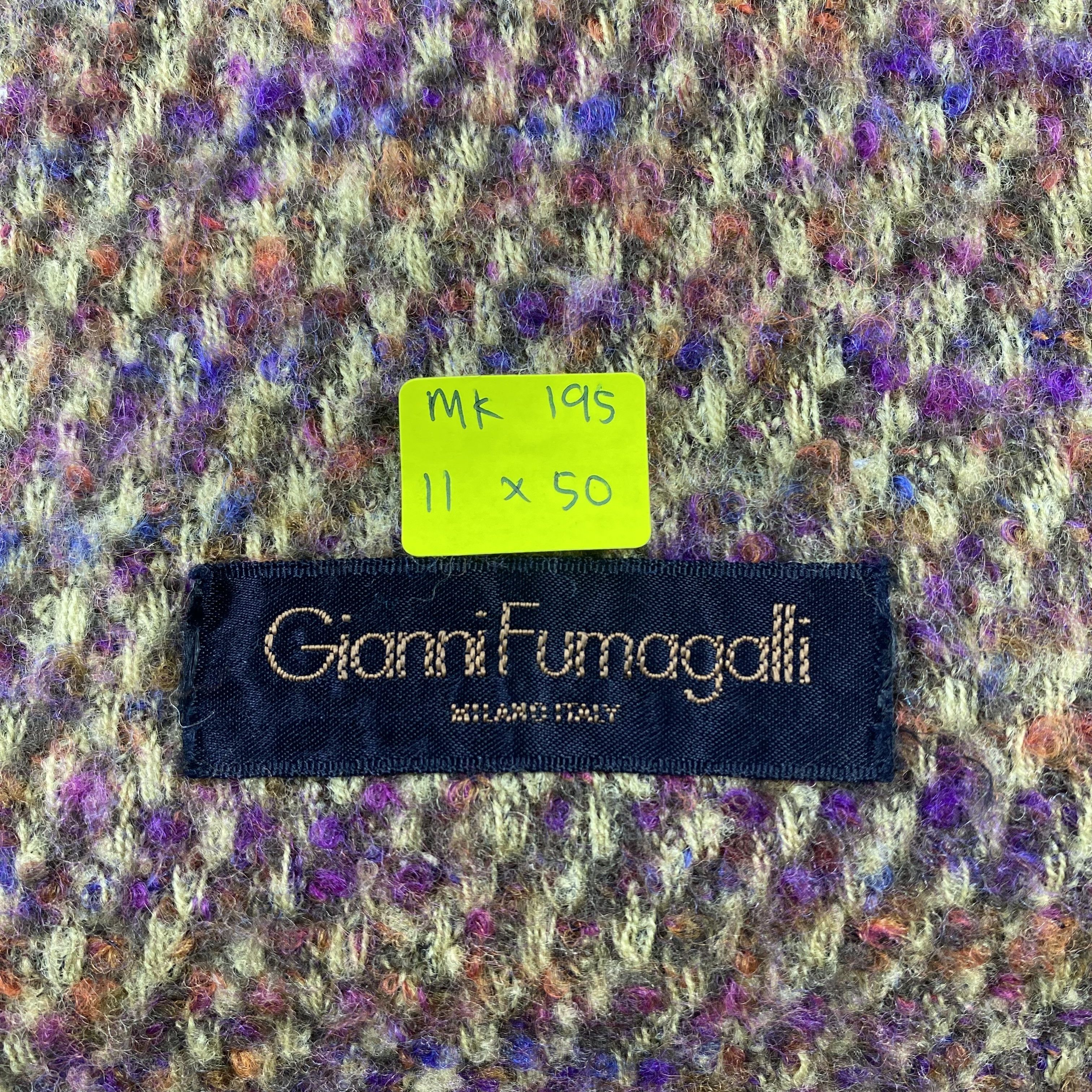 Fumagalli Gianni Fumagalli Scarf Neck Wrap Wool Muffler Size ONE SIZE - 5 Thumbnail