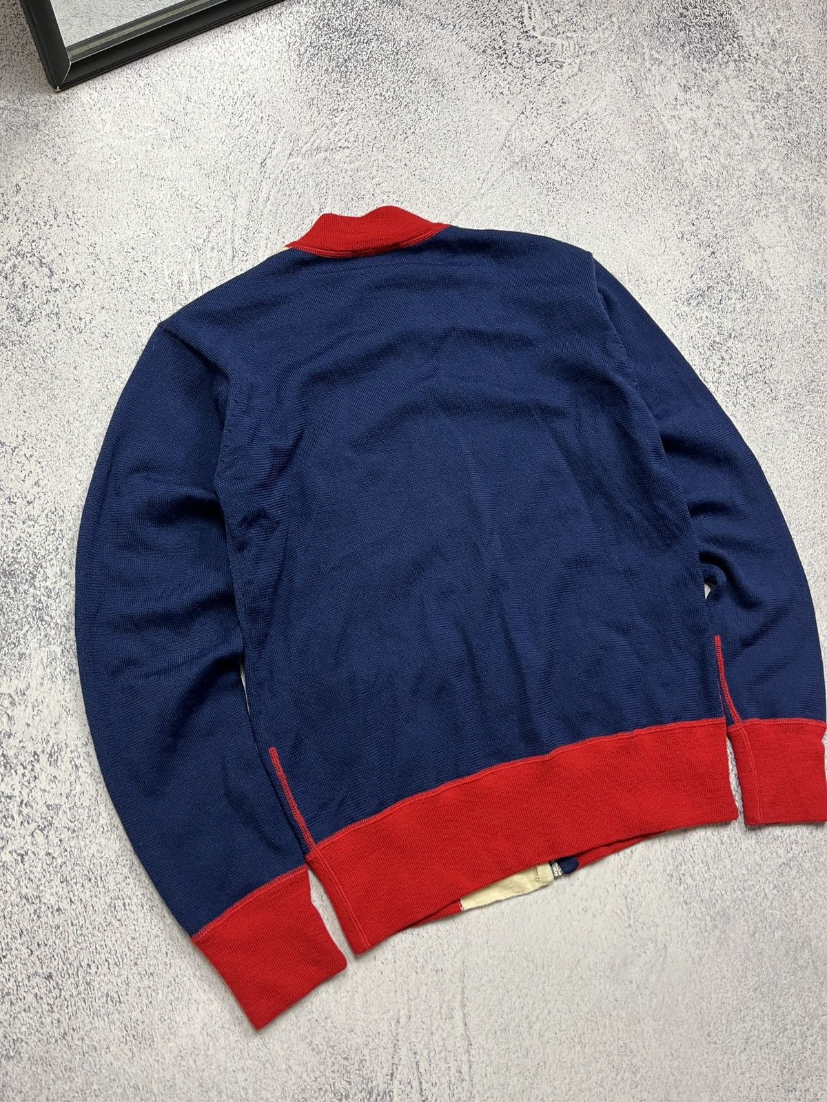 Evisu Vintage Evisu Big Logo Wool Knitted Zip Sweater Jacket Rare Size US S / EU 44-46 / 1 - 15 Thumbnail