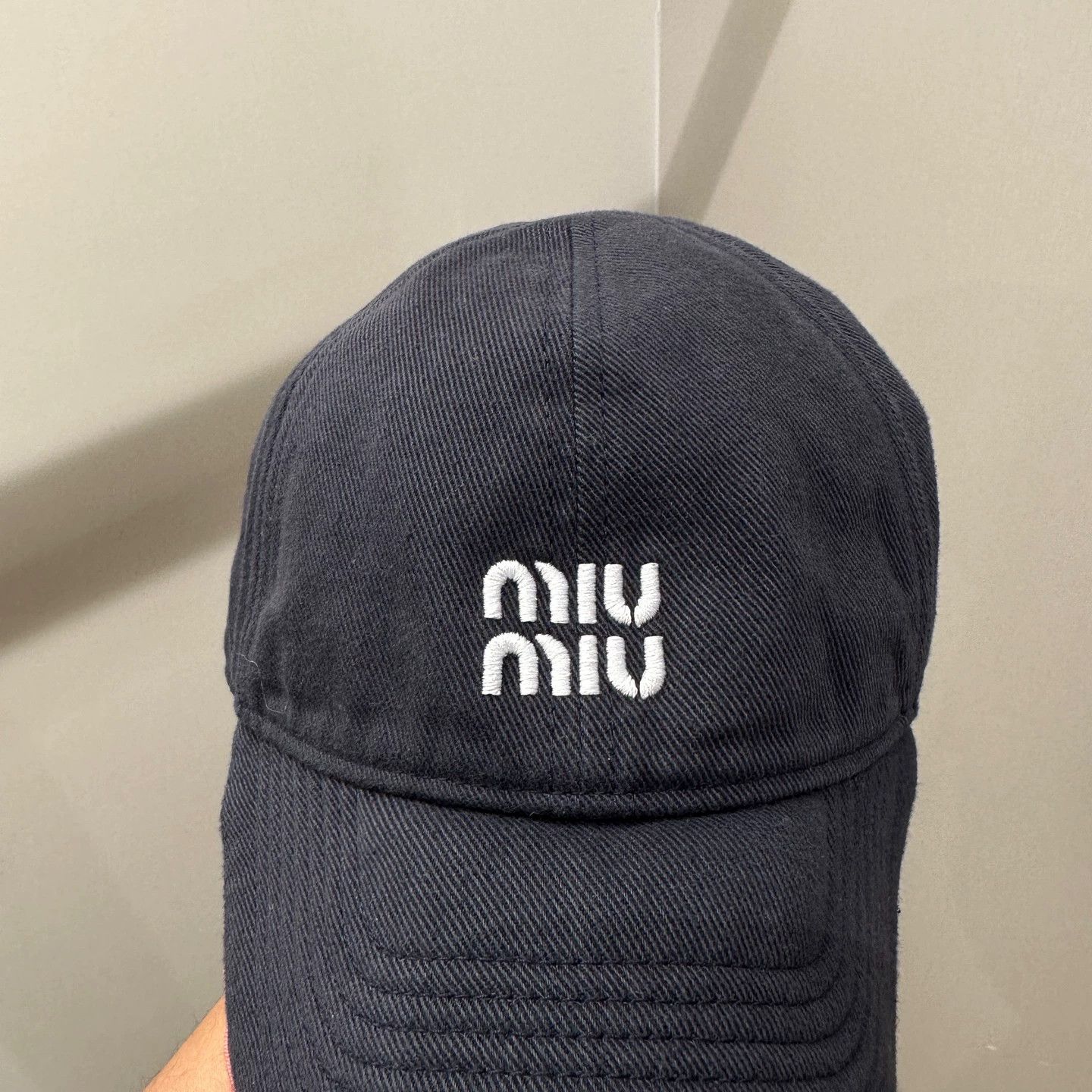 Miu Miu MIU MIU logo embroidery cap M Size ONE SIZE - 5 Thumbnail