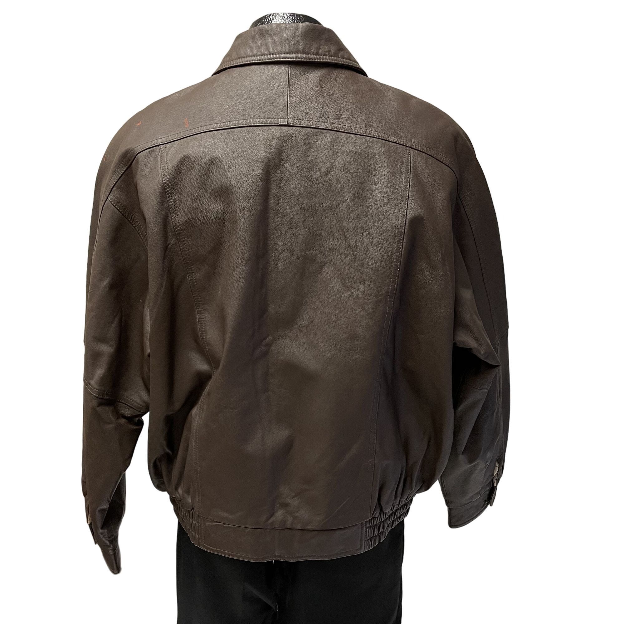 Other Vtg Handyman Club of America Brown Leather BOMBER Size US XL / EU 56 / 4 - 5 Thumbnail