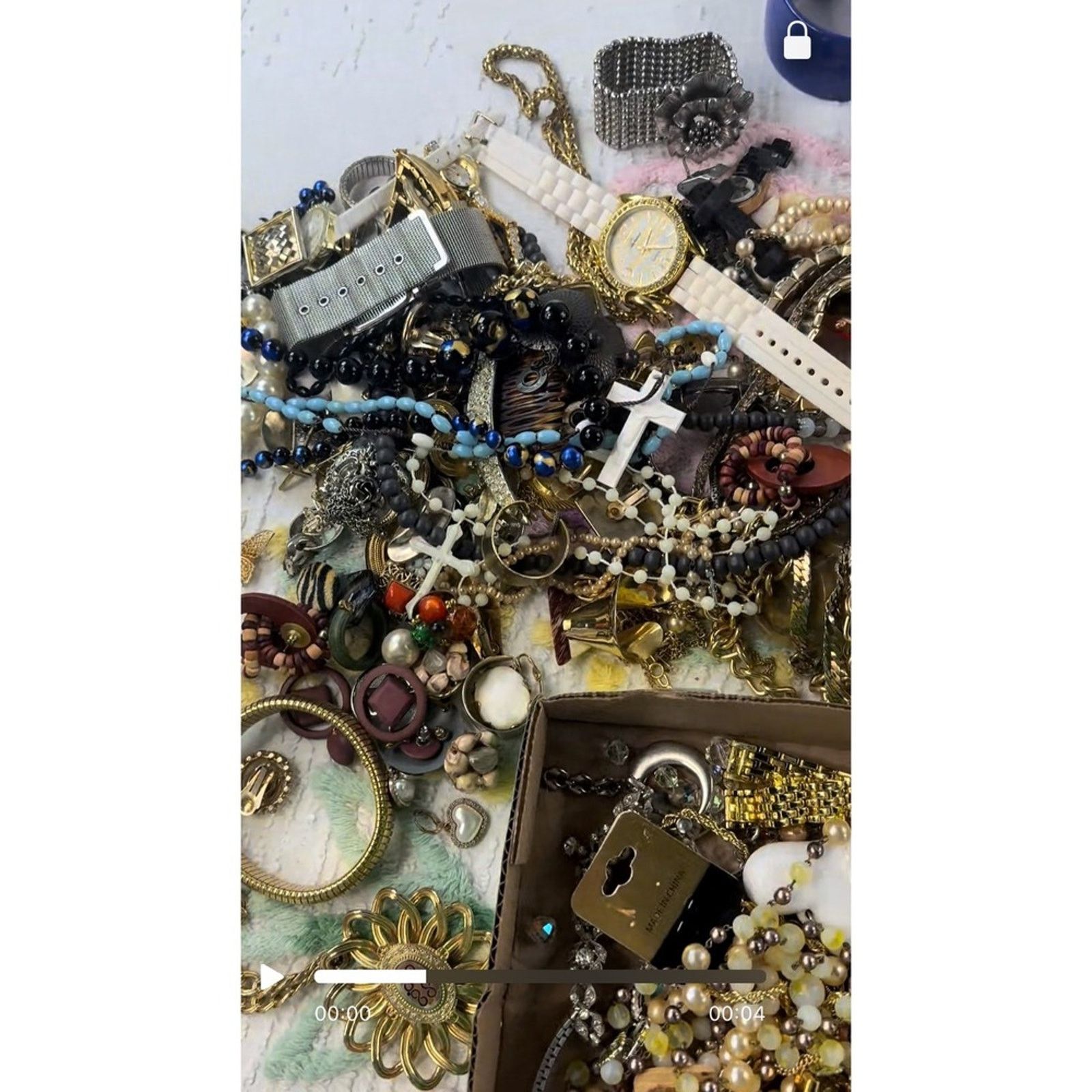 & Other Stories Vintage Modern Costume Jewelry Lot 1lb 14oz Watches Size ONE SIZE - 8 Thumbnail