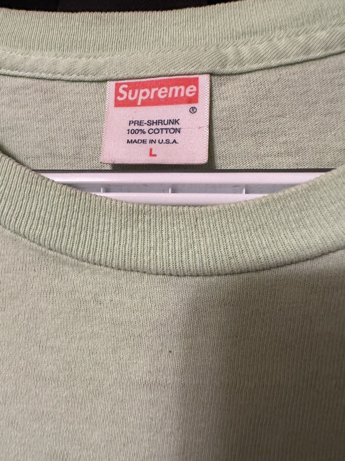 Supreme Supreme 2007 Lime Green Box Logo T-Shirt Size US L / EU 52-54 / 3 - 4 Thumbnail