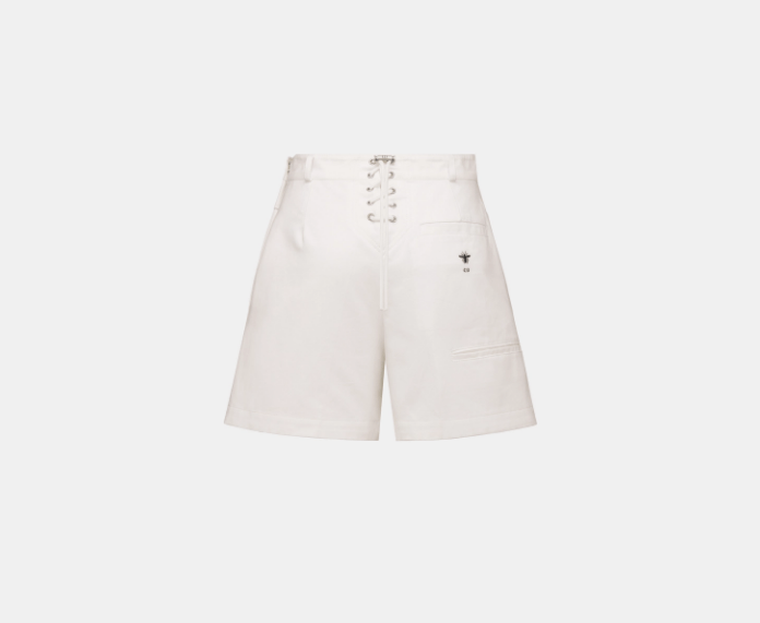Dior o1w1db10925 447P37 Sailor Short in White Size 26" / US 2 / IT 38 - 2 Thumbnail