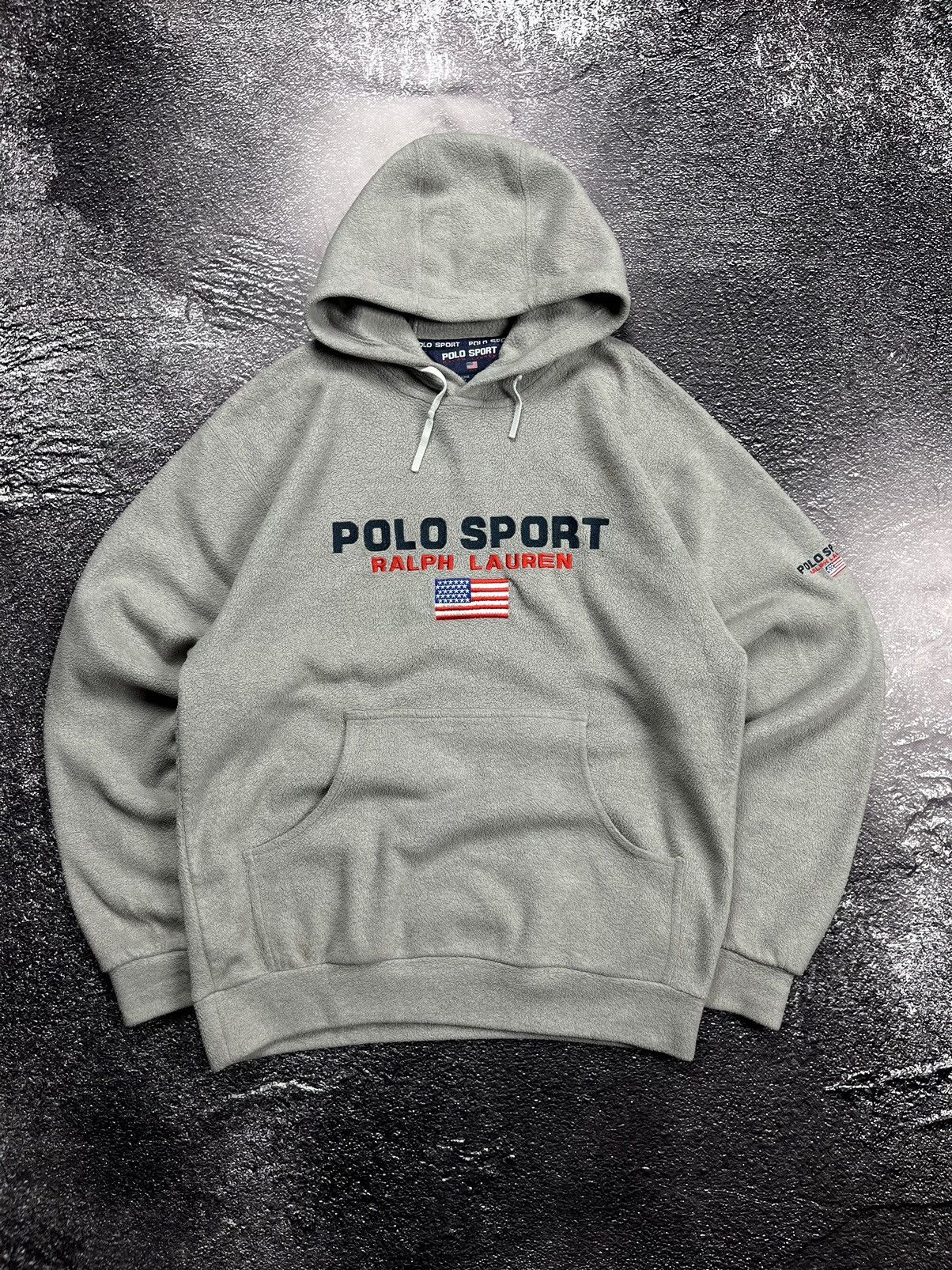 Polo Ralph Lauren Rare Vintage POLO SPORT RALPH LAUREN Big Logo Fleece Hoodie Size US L / EU 52-54 / 3 - 1 Thumbnail