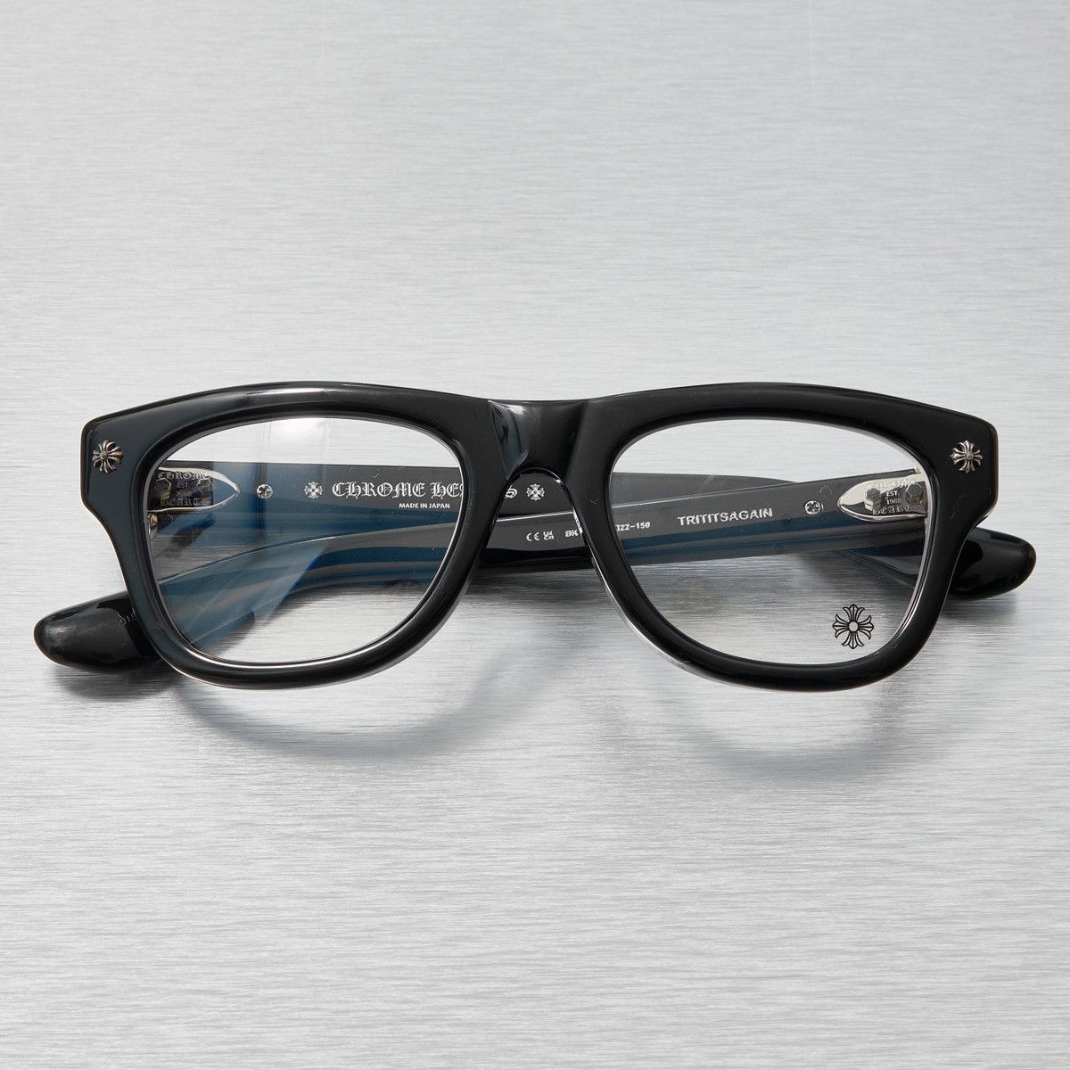 Chrome Hearts CHROME HEARTS TRITITSAGAIN BLACK GLASSES Size ONE SIZE - 7 Thumbnail