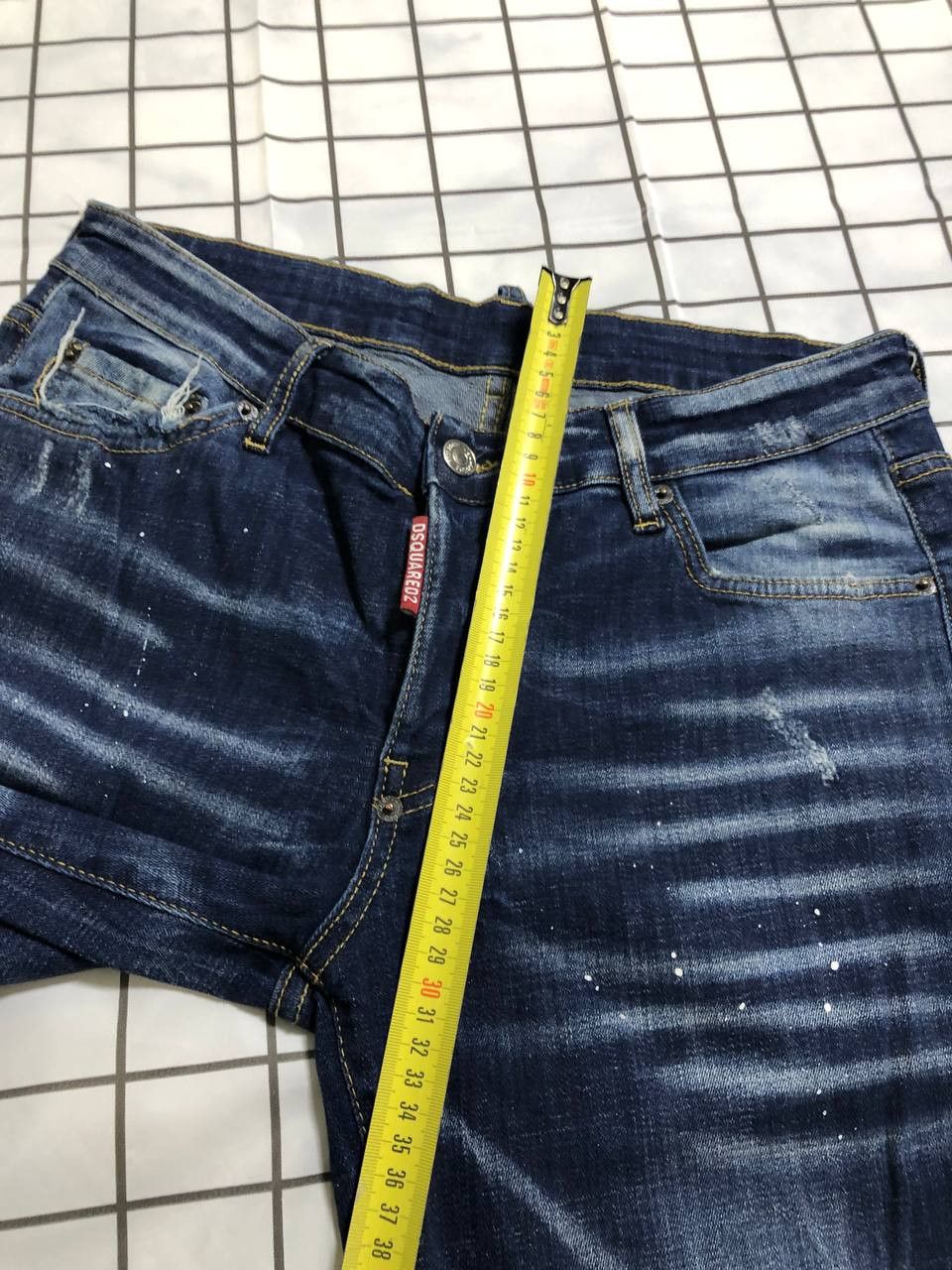 Dsquared2 Dsquared2 Vintage Floral Fish Pockets Distressed Denim Jeans Size US 32 / EU 48 - 8 Thumbnail