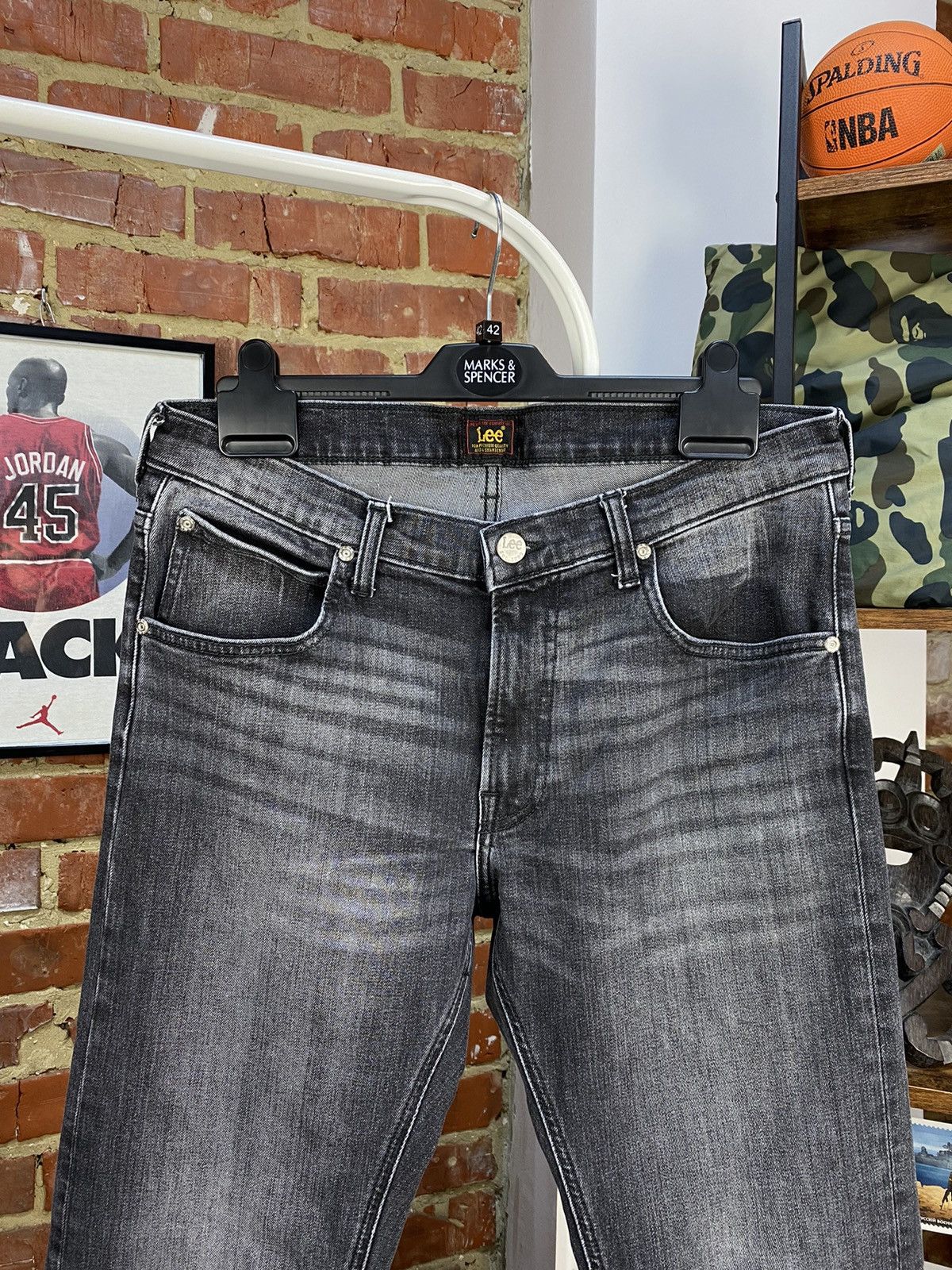 Lee × Vintage Lee Daren Zip Fly Gray Denim Jeans Size US 32 / EU 48 - 3 Thumbnail