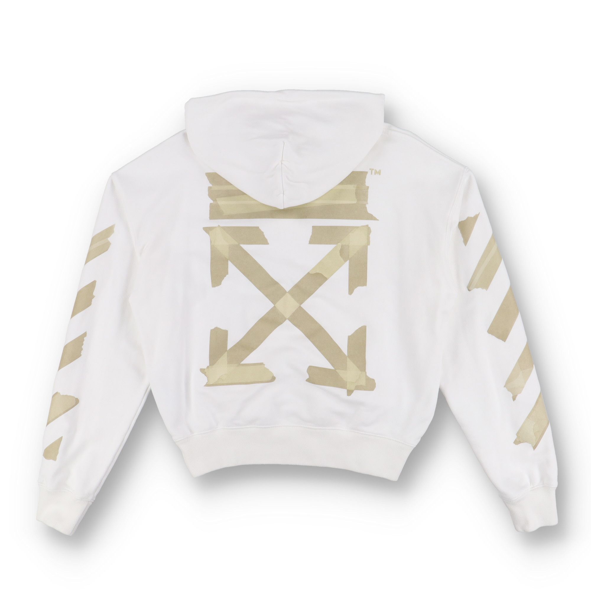 Off-White White Tape Arrows Logo Oversized Hoodie Size US S / EU 44-46 / 1 - 1 Thumbnail