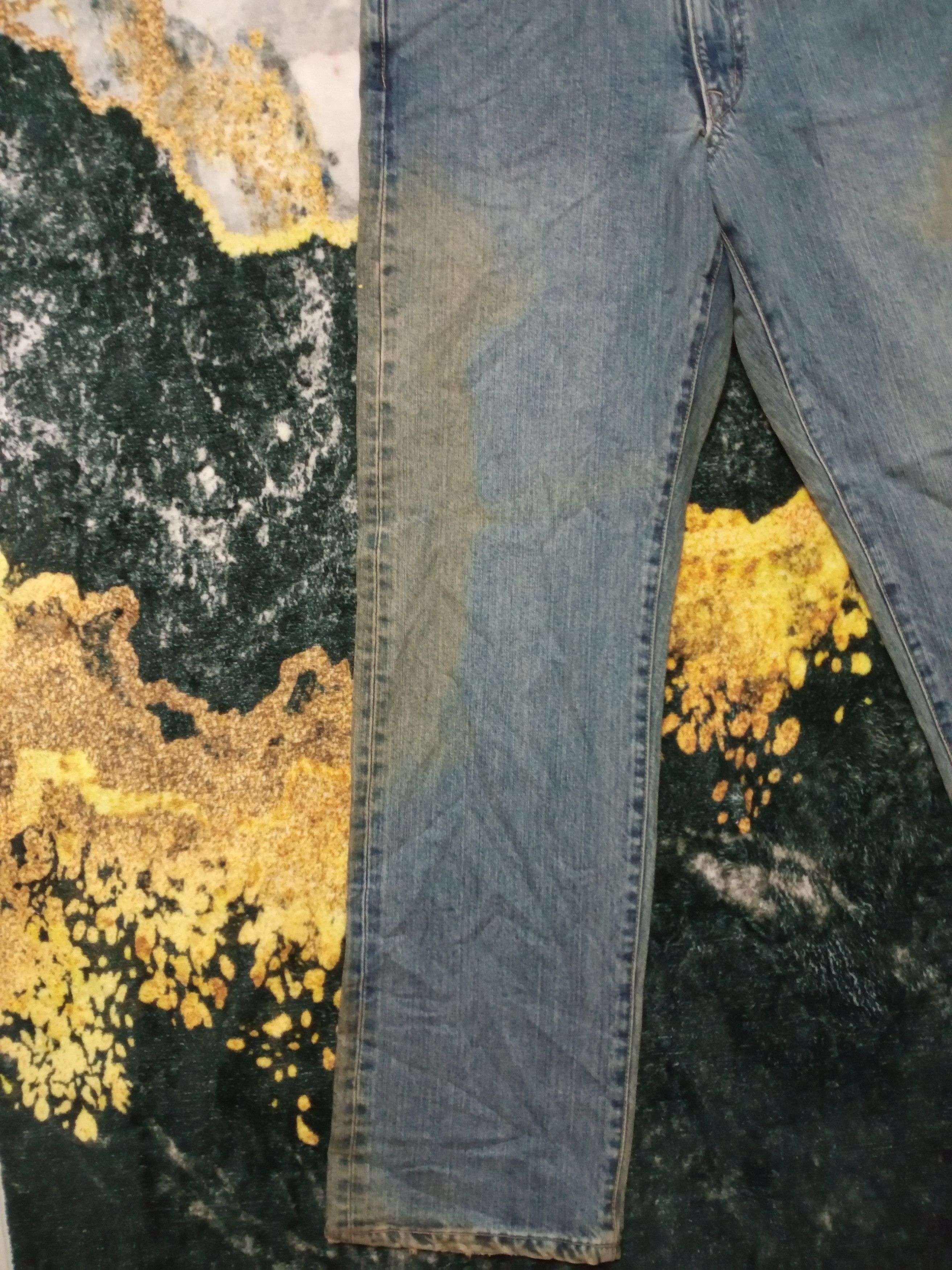 If Six Was Nine × Japanese Brand Vintage Blue Way Japan Distressed Denim Pants Size US 29 - 7 Thumbnail