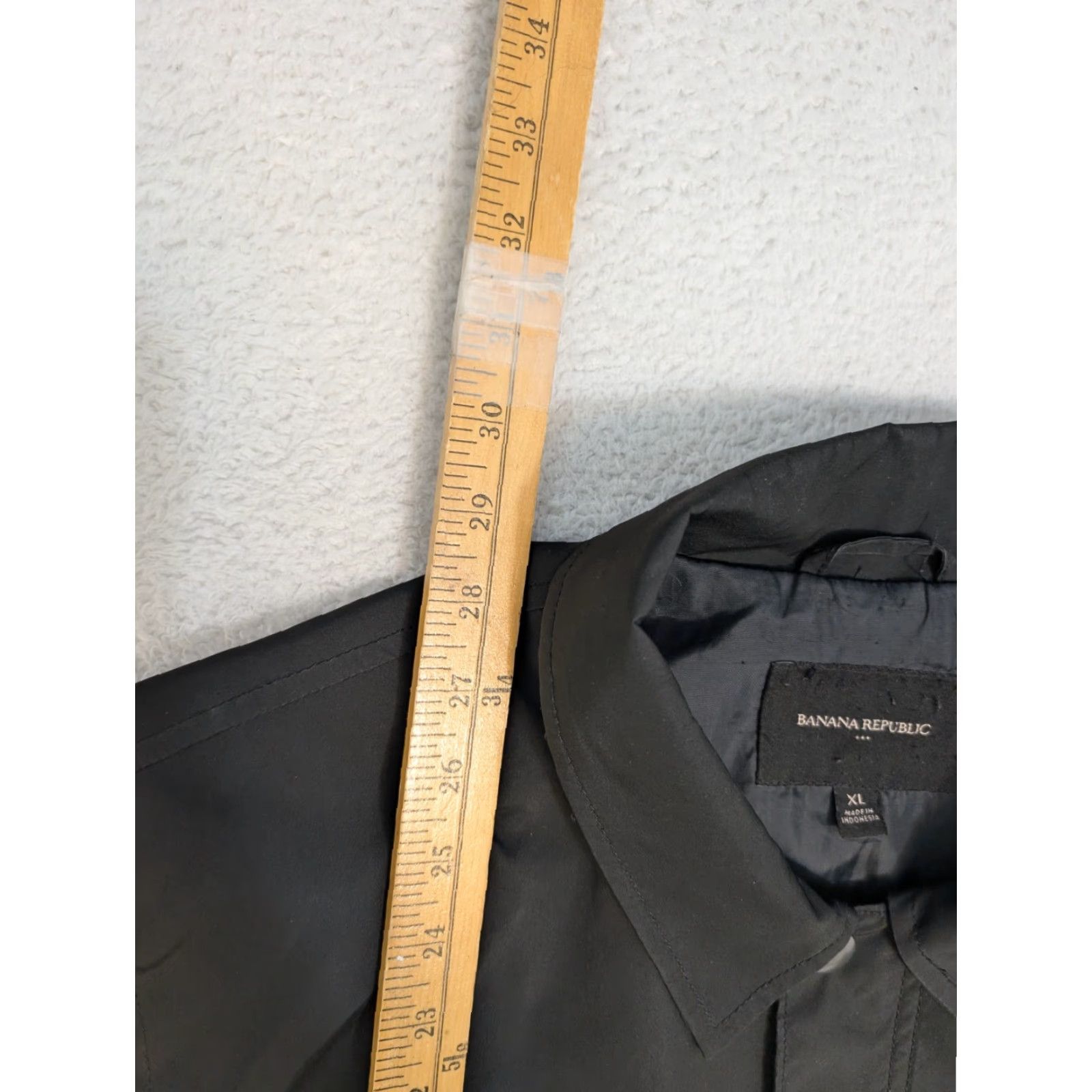 Banana Republic VINTAGE Banana Republic Jacket Shacket Mens XL Snap Zip Up Field Black Coat Pockets Size US XL / EU 56 / 4 - 3 Thumbnail