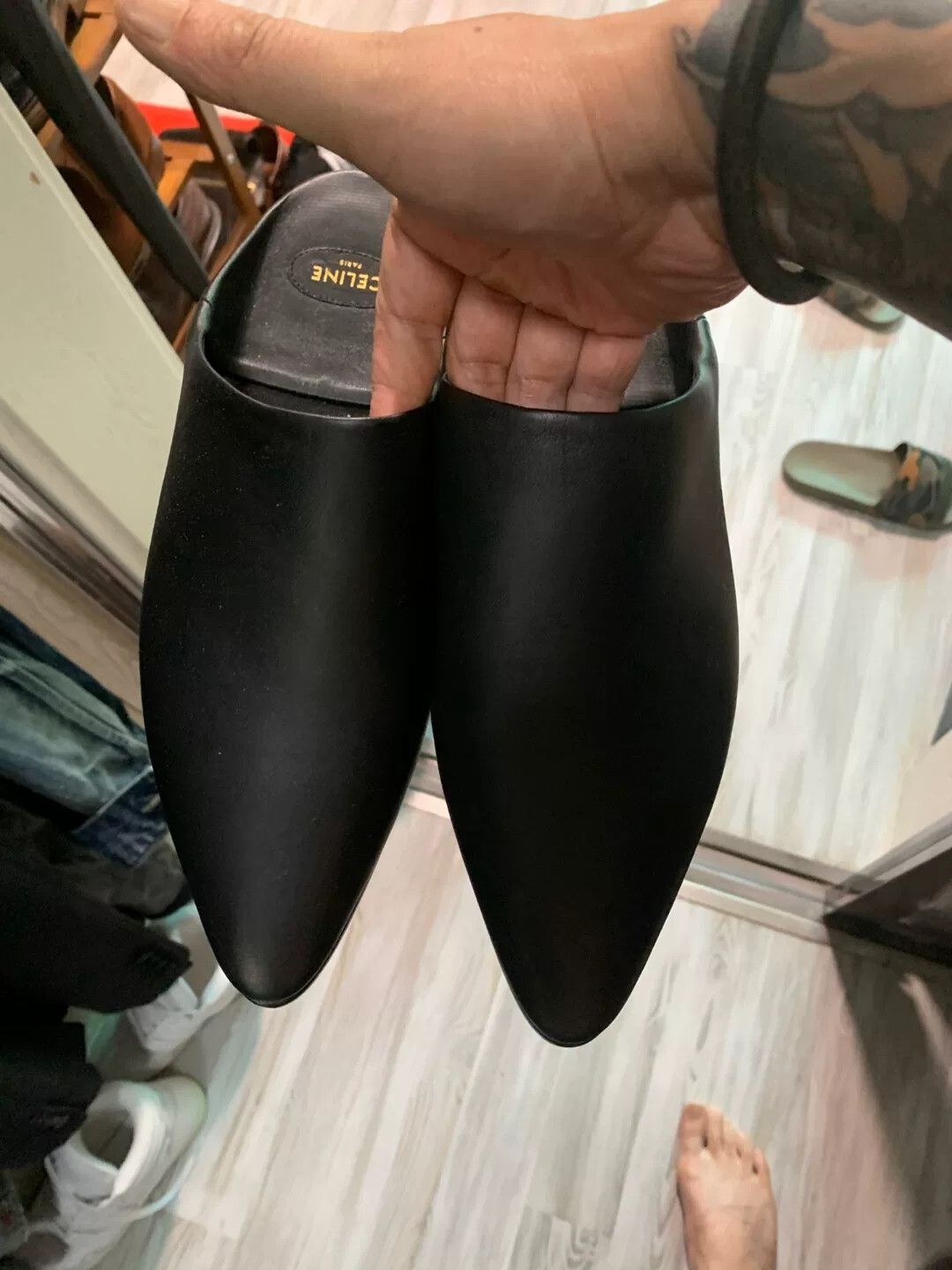 Celine black celine mules size 40 brand new Size US 11 / EU 44 - 1 Thumbnail