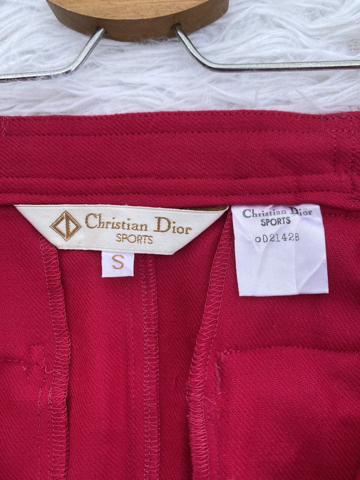Christian Dior Monsieur Rare Vintage 90s Christian Dior Red Skirt Size 27" / US 4 / IT 40 - 10 Thumbnail