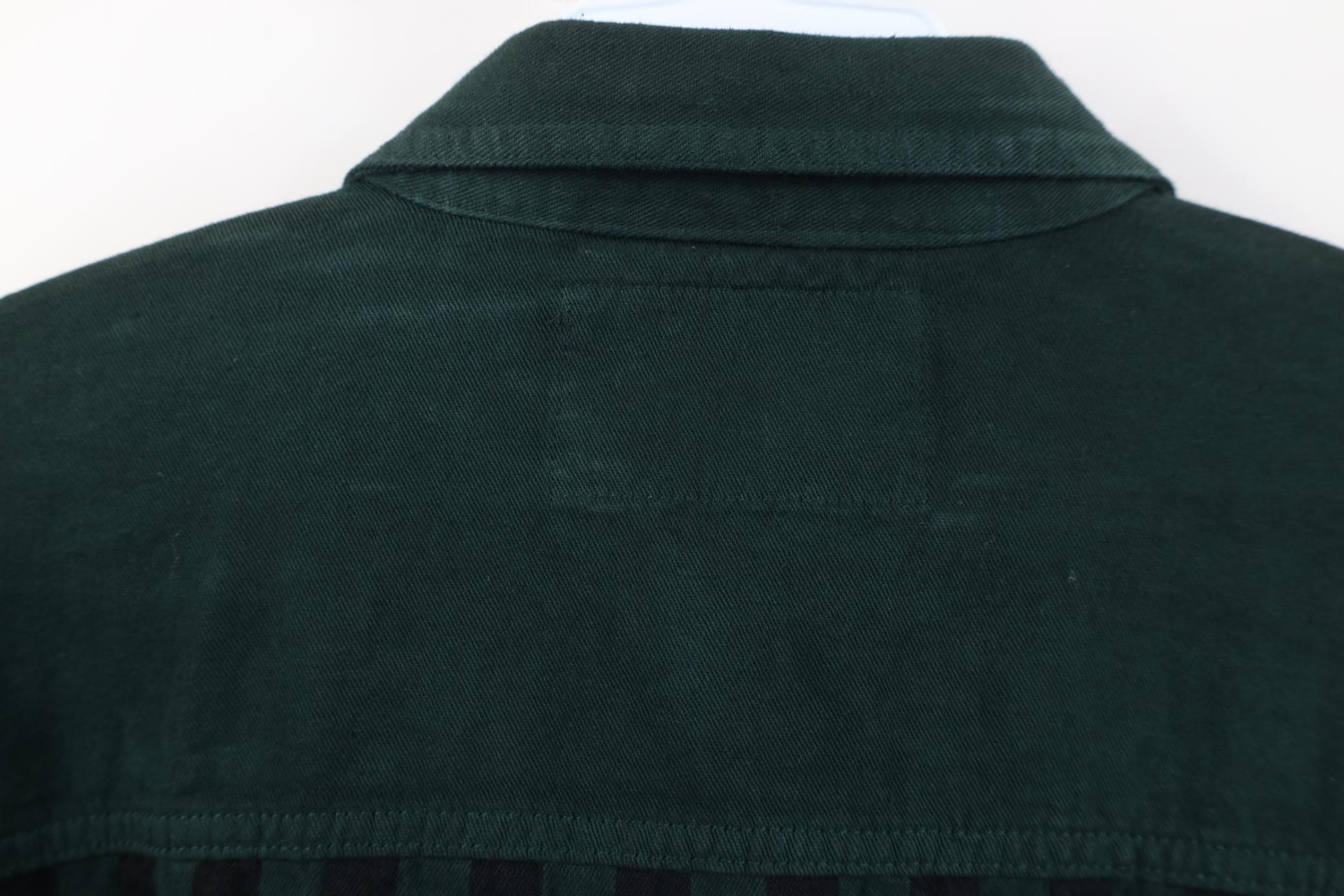 Vintage Deadstock Vintage 90s Streetwear Denim Button Shirt Green Size US M / EU 48-50 / 2 - 12 Thumbnail