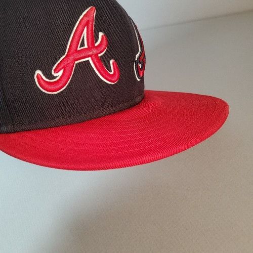 New Era New Era 59Fifty Atlanta Braves Double Logo Fitted 7 5/8 Hat Size ONE SIZE - 12 Thumbnail