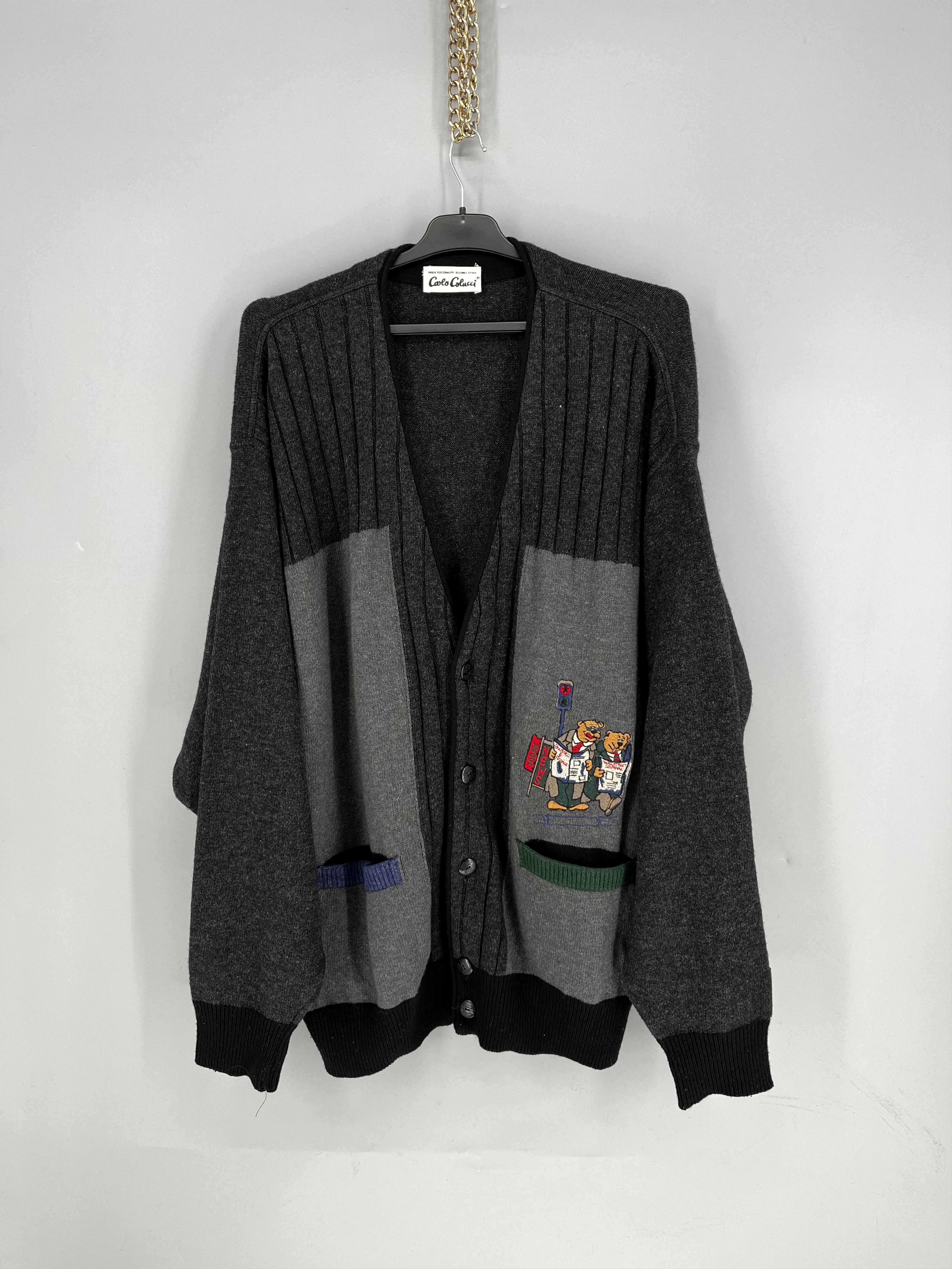 Carlo Colucci Vintage Carlo Colucci Cardigan XLarge / XXL Size US XL / EU 56 / 4 - 1 Thumbnail