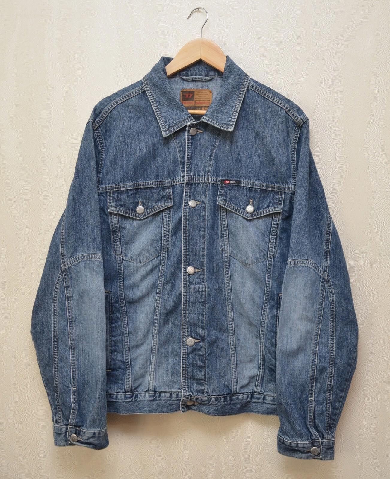 Diesel Diesel Denim Blue Vintage Jacket Size L RARE 90s y2k Size US L / EU 52-54 / 3 - 1 Thumbnail