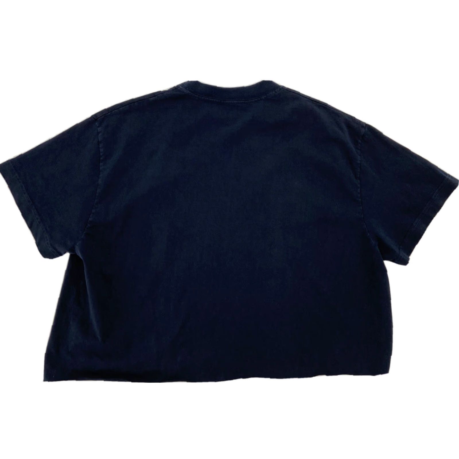 Brandy Melville VINTAGE Brandy Melville Cropped Top Womens One Size Blue Graphic Crew Neck Tee Marina Lost Girl Size ONE SIZE - 4 Thumbnail