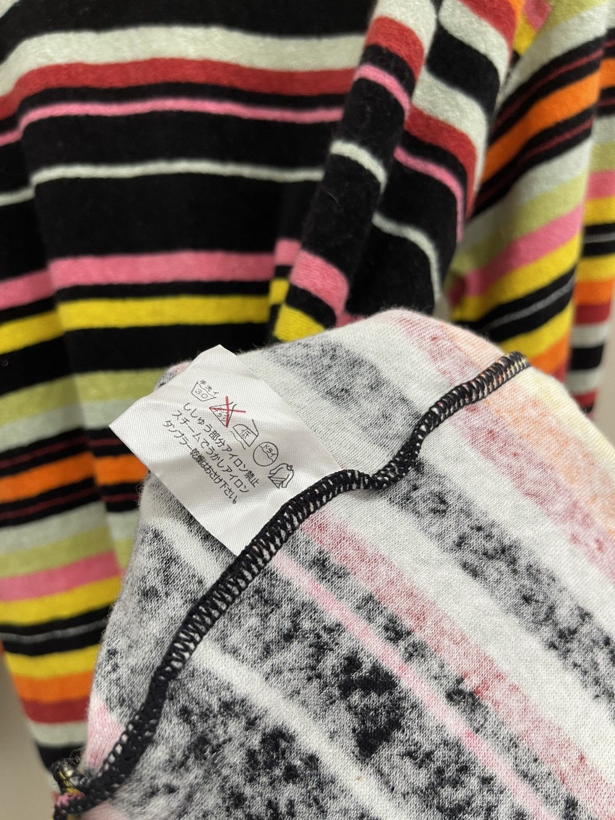 Japanese Brand Invoice Disco Stripe Wool L/S Shirt Size US XL / EU 56 / 4 - 14 Thumbnail
