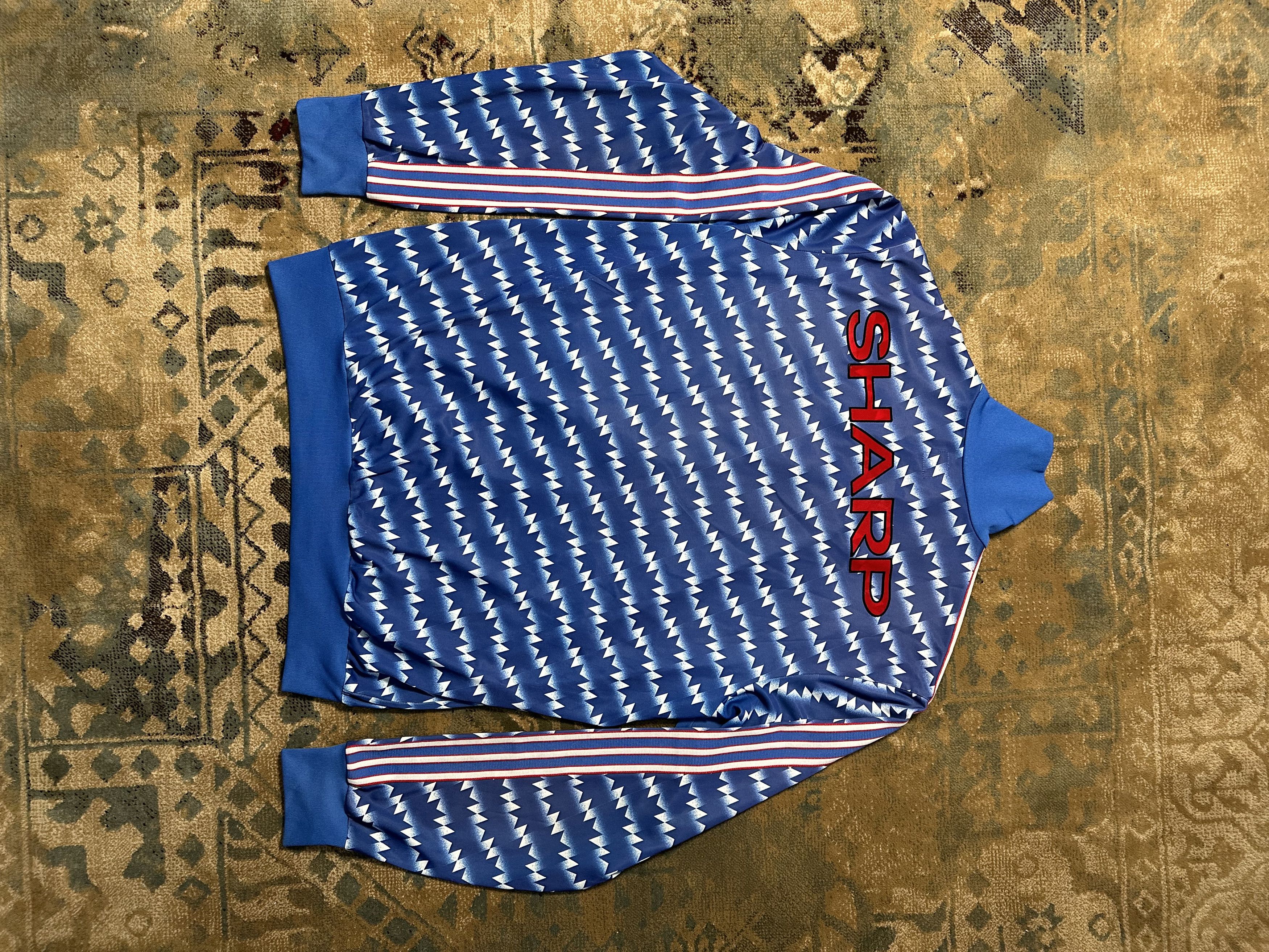 Adidas × Vintage 2000s Adidas x Sharp Tracktop Jacket Size US XL / EU 56 / 4 - 2 Thumbnail