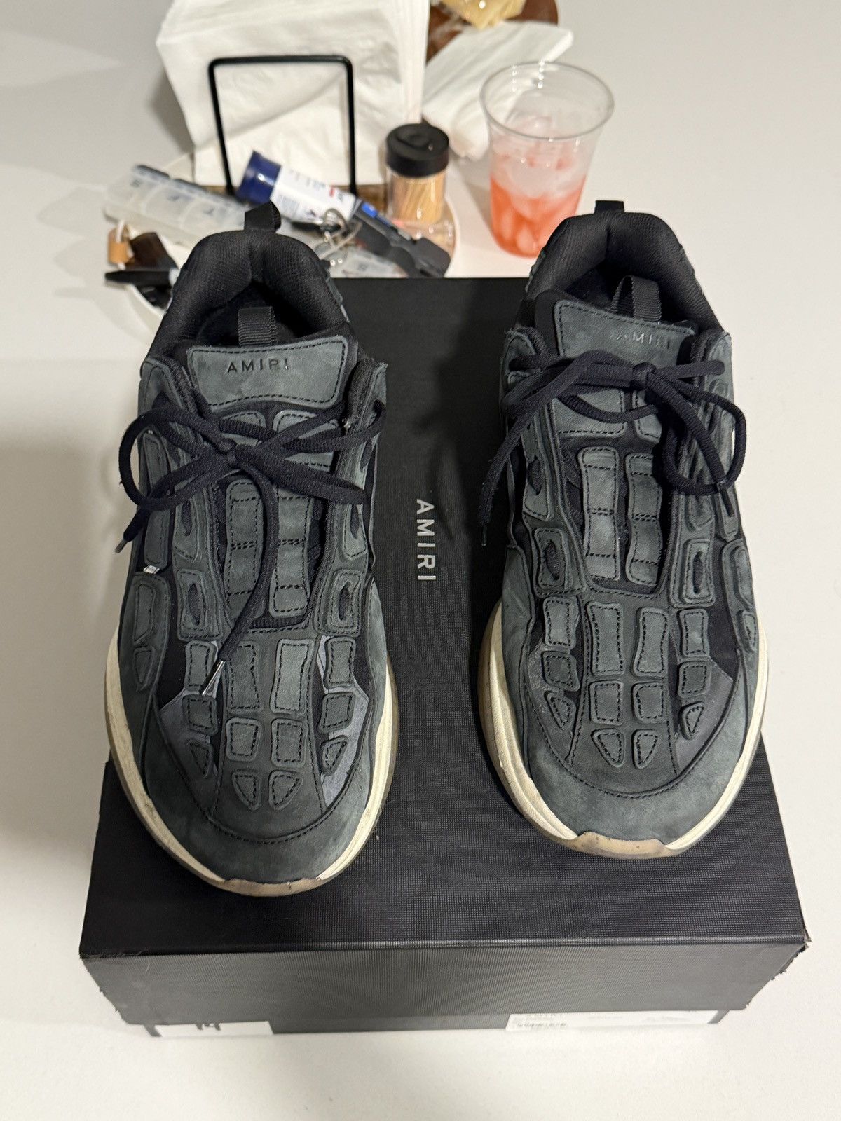 Amiri Amiri bone runner size 12 Size US 12 / EU 45 - 1 Thumbnail