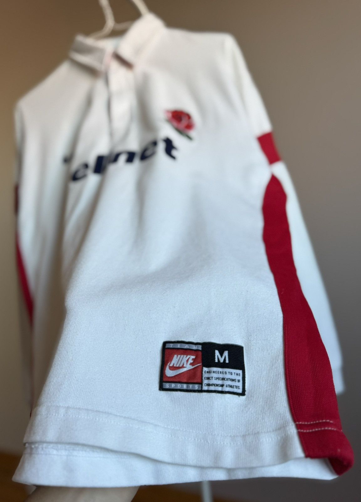 Nike Vintage Nike England 1997 Home Rugby Sweater Polo Sweatshirt Size US M / EU 48-50 / 2 - 8 Thumbnail
