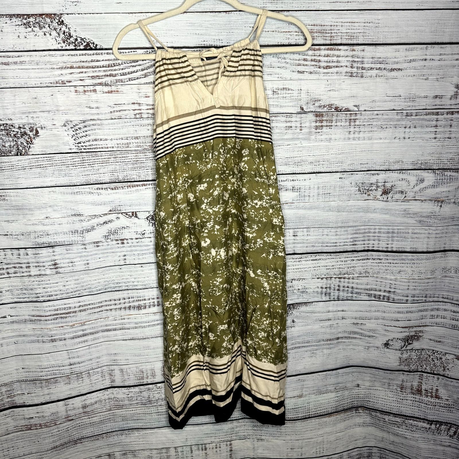 Prana Prana Parisol Midi Cardo Canopy Dress Green Halter Boho Med Size M / US 6-8 / IT 42-44 - 2 Thumbnail