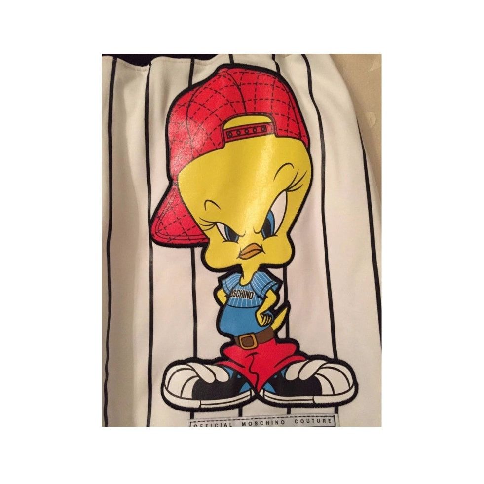 Moschino AW15 MOSCHINO Couture Jeremy Scott Looney Tunes Pencil Skirt Size 32" / US 10 / IT 46 - 7 Thumbnail