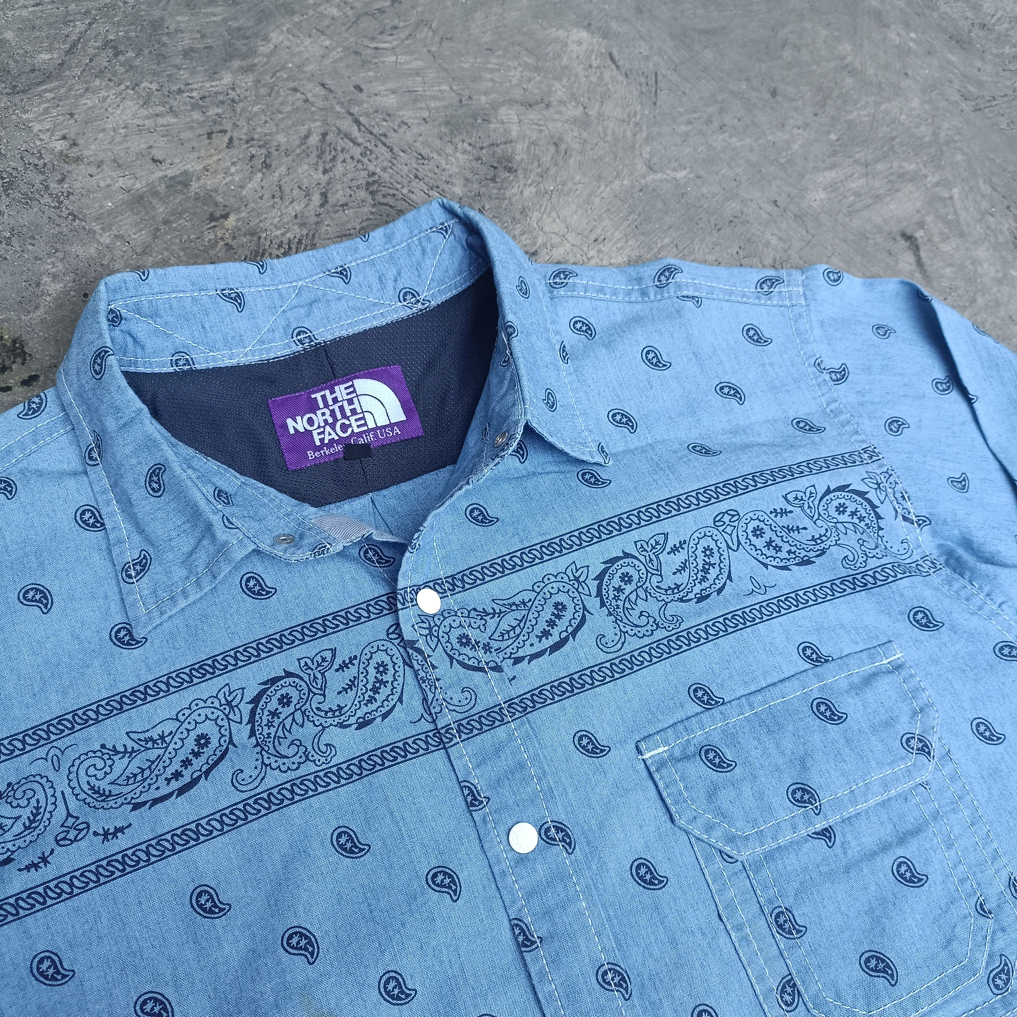 Nanamica × The North Face Purple Label Paisley Snap Button Shirt Size US M / EU 48-50 / 2 - 3 Thumbnail