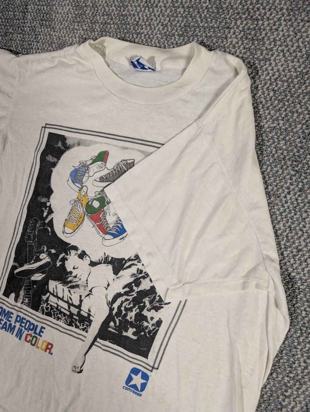 Converse VTG+ 90s RARE Converse Dream In Color Graphic Print T-Shirt Size US M / EU 48-50 / 2 - 3 Thumbnail