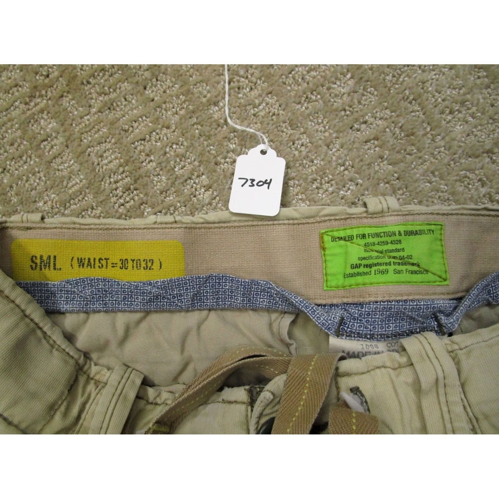 Gap VINTAGE Gap Shorts Men 32 Beige Cargo Military Field Utility Heavyweight Y2K 00s Mens Size US 32 / EU 48 - 8 Thumbnail